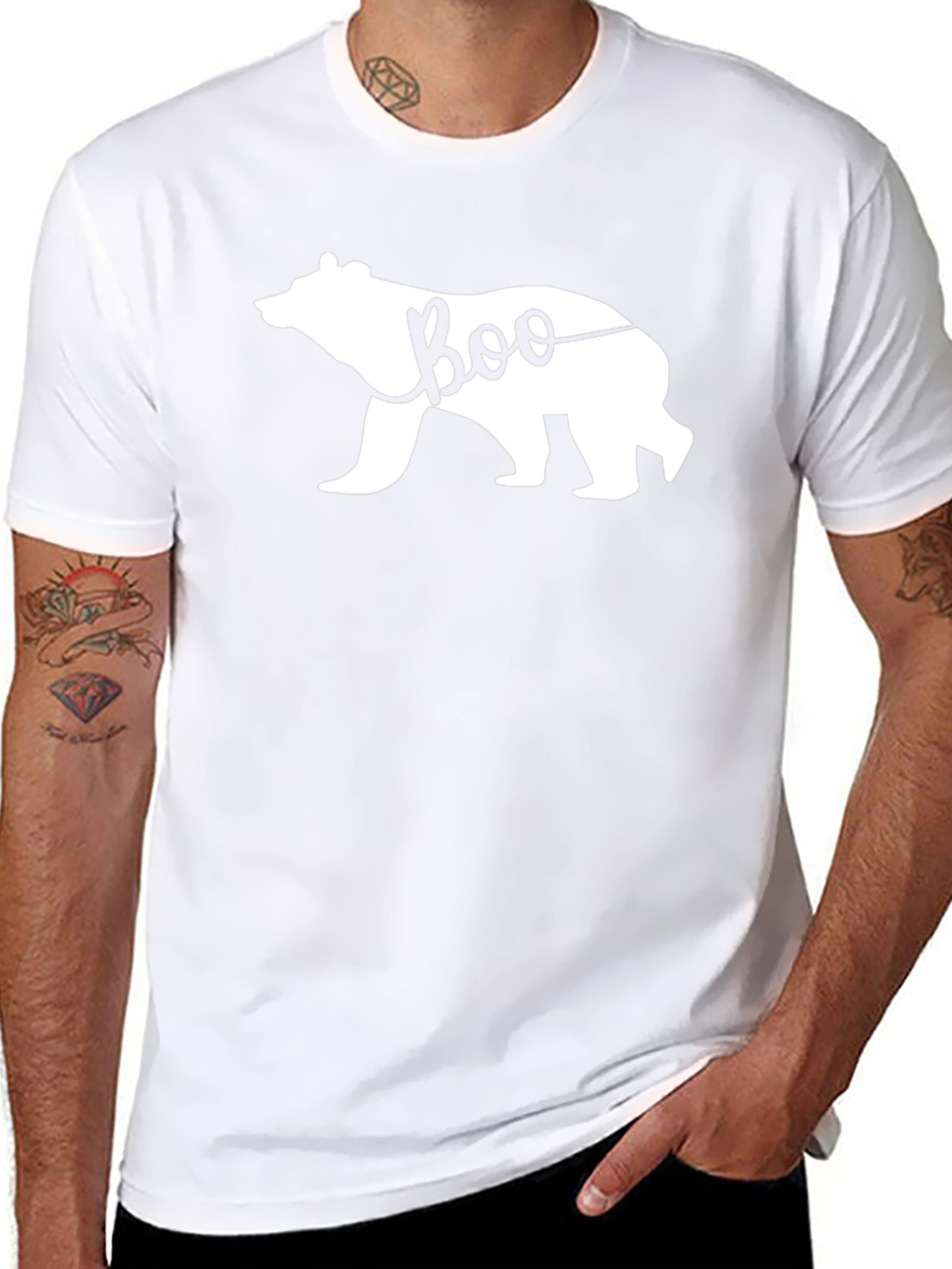 Boo Bear Black T-Shirt - Halloween Spooky Season