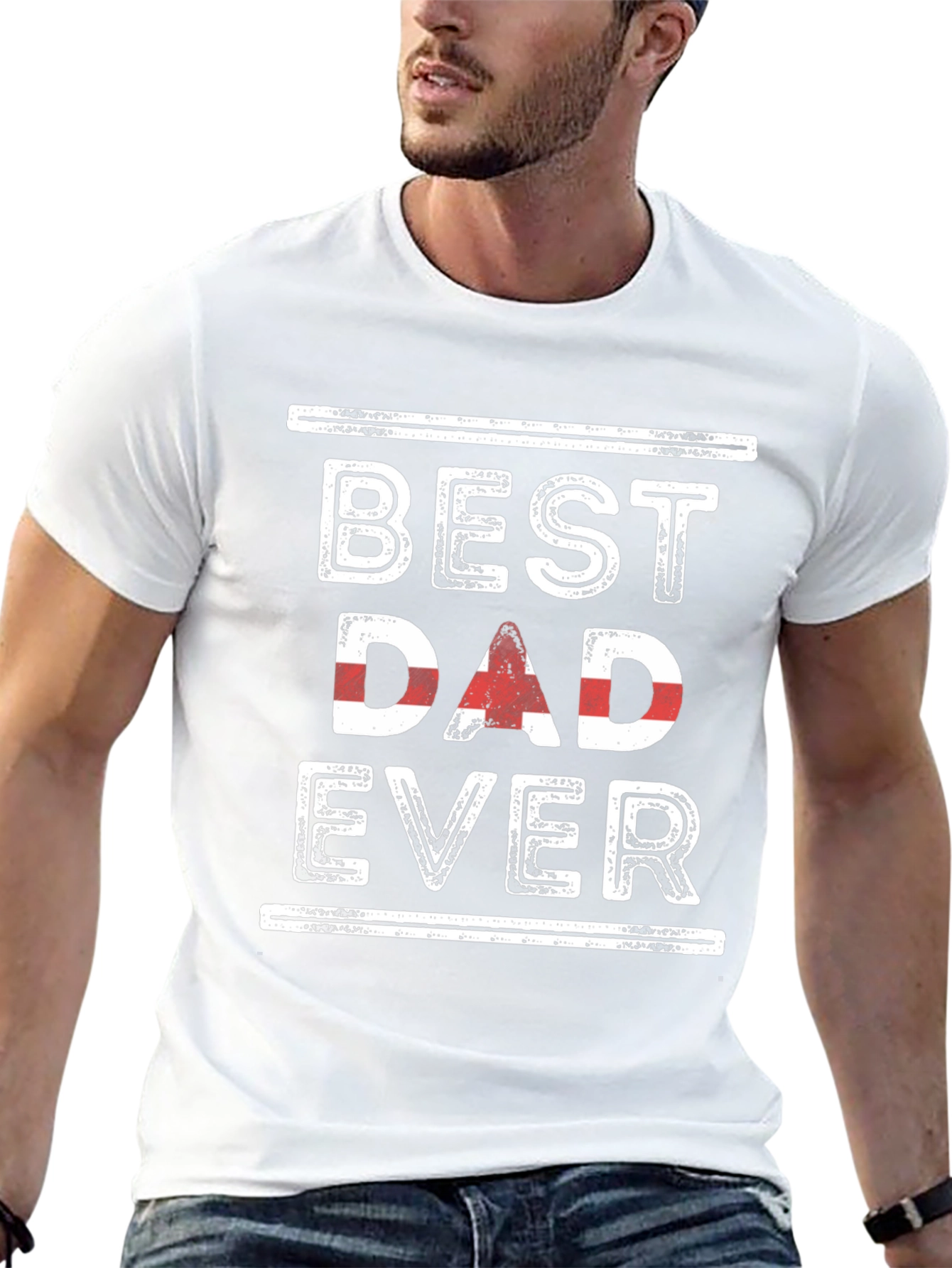 Best Dad Ever Graphic Tee - Fathers Day Gift