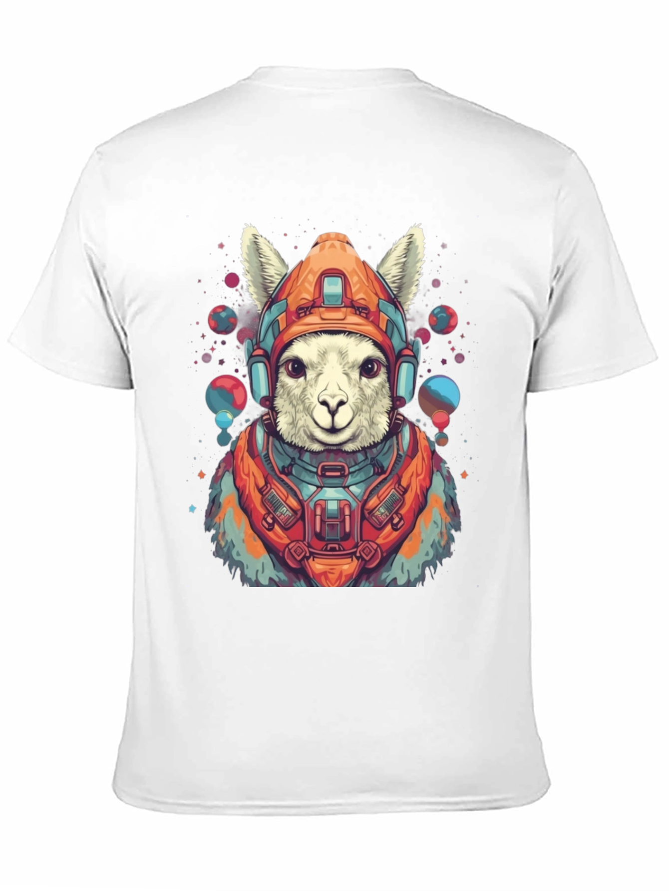 Llama Astronaut Graphic Tee - Soft Cotton Blend
