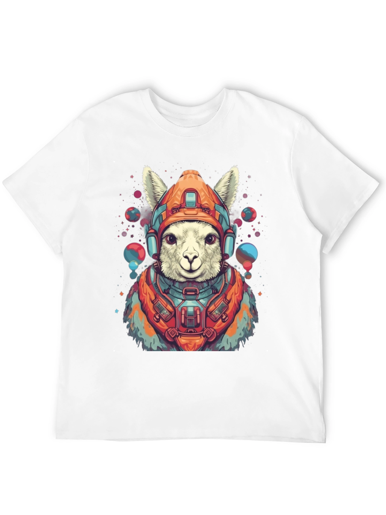 Llama Astronaut Graphic Tee - Soft Cotton Blend