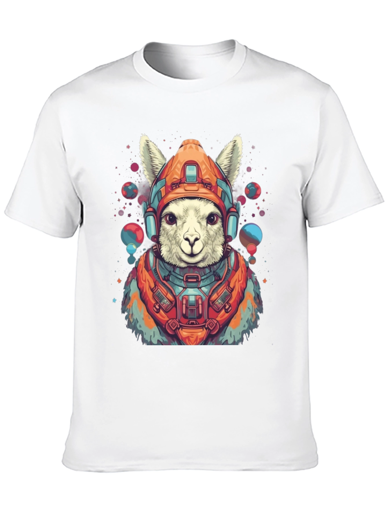 Llama Astronaut Graphic Tee - Soft Cotton Blend
