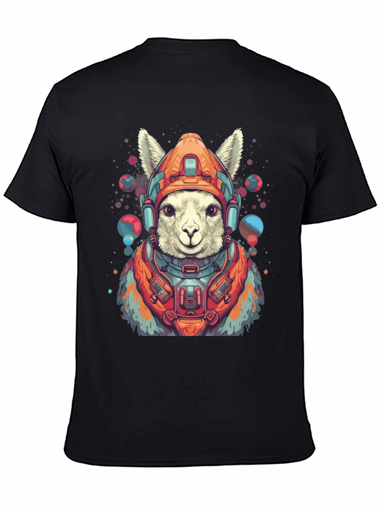 Llama Astronaut Graphic Tee - Soft Cotton Blend