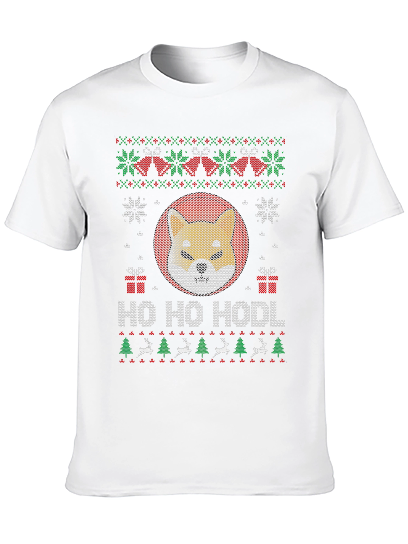 Ho Ho Hodl Ugly Christmas Shiba Inu Dog T-Shirt