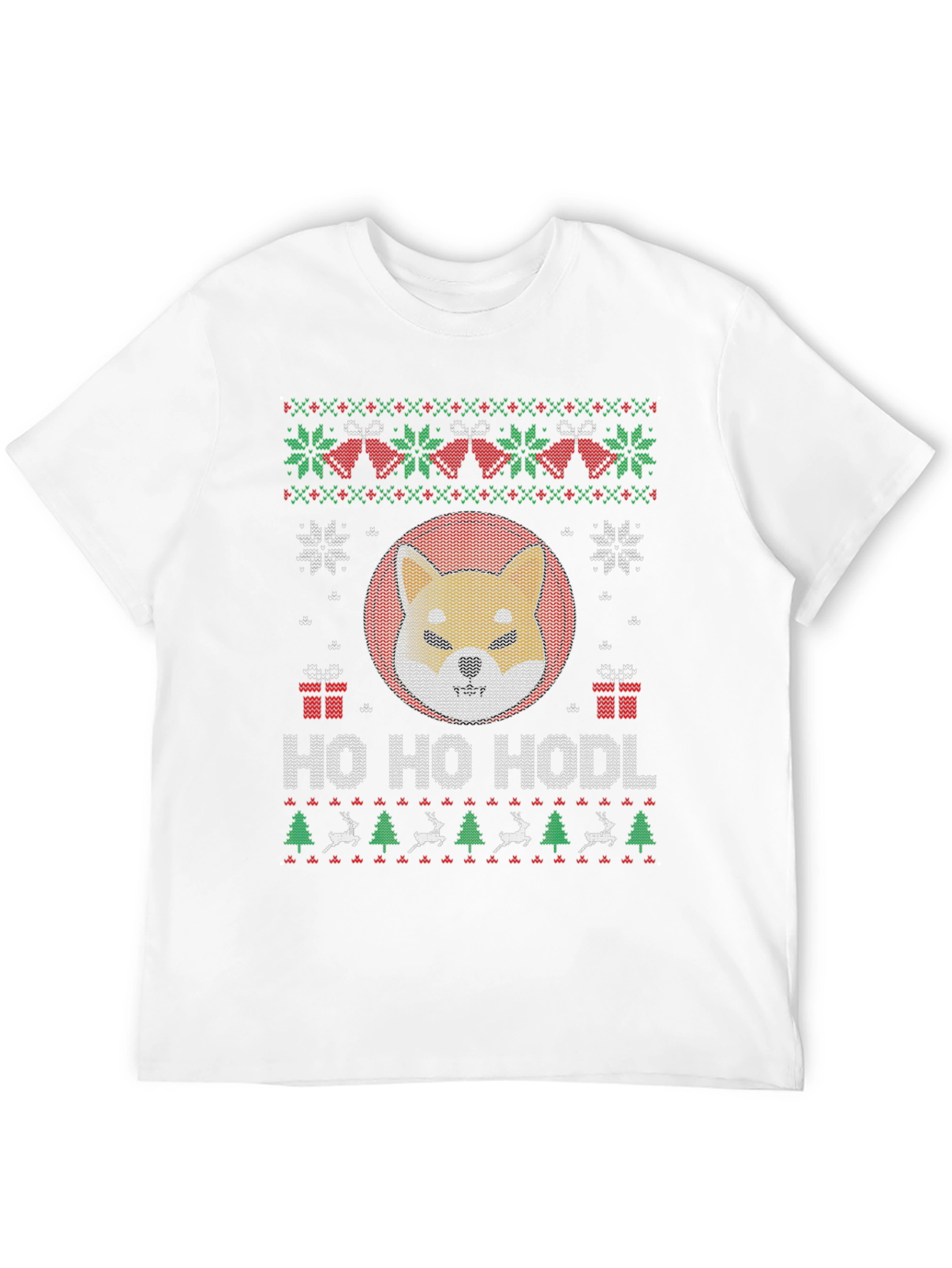 Ho Ho Hodl Ugly Christmas Shiba Inu Dog T-Shirt