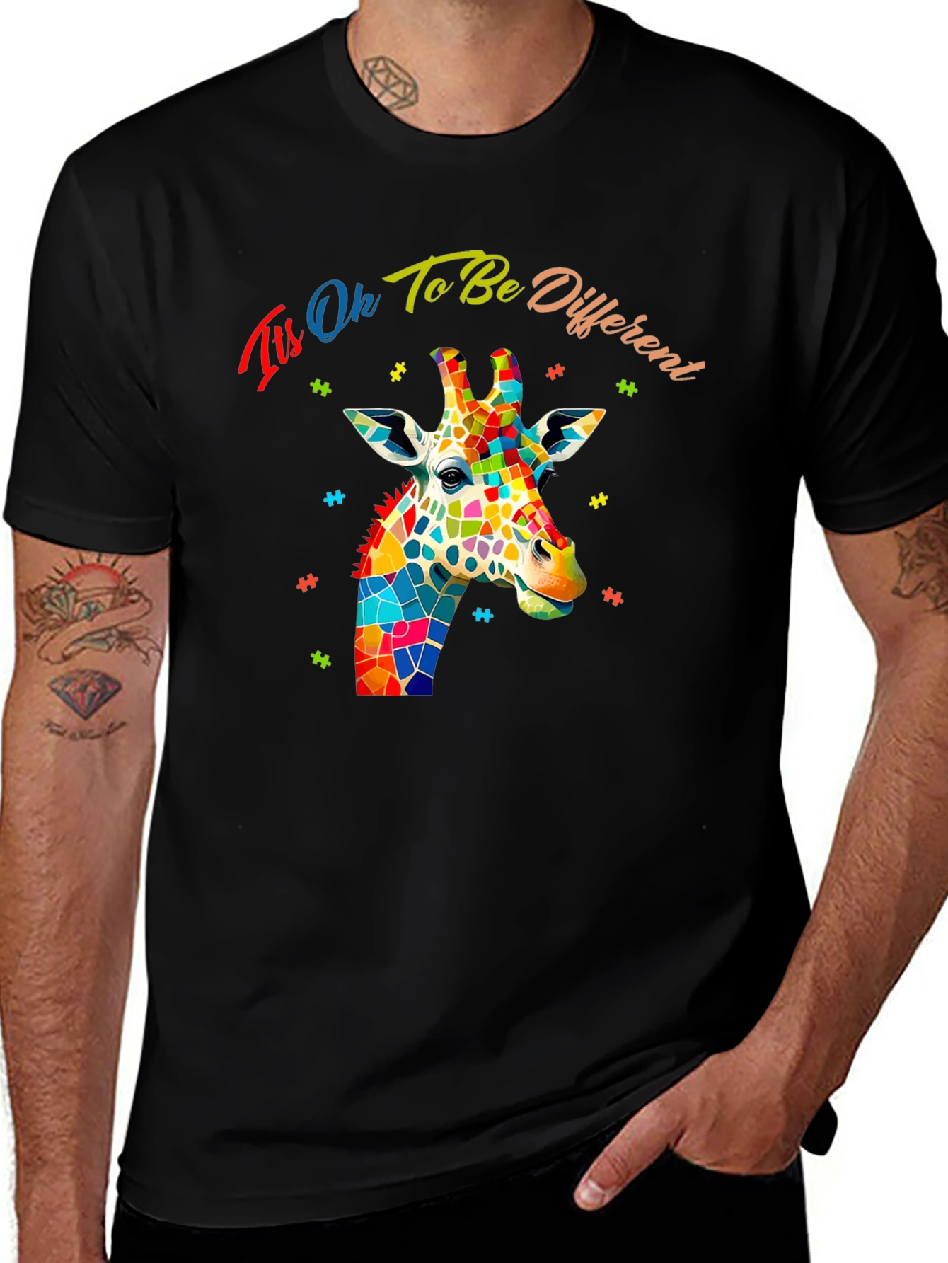 Its Ok To Be Different Giraffe T-Shirt
