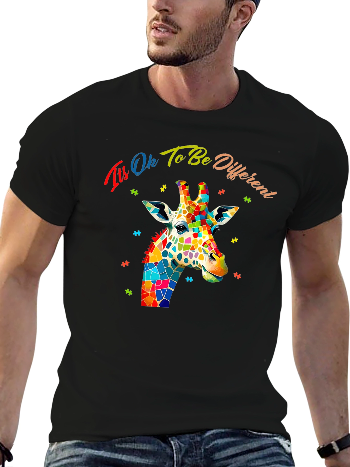 Its Ok To Be Different Giraffe T-Shirt