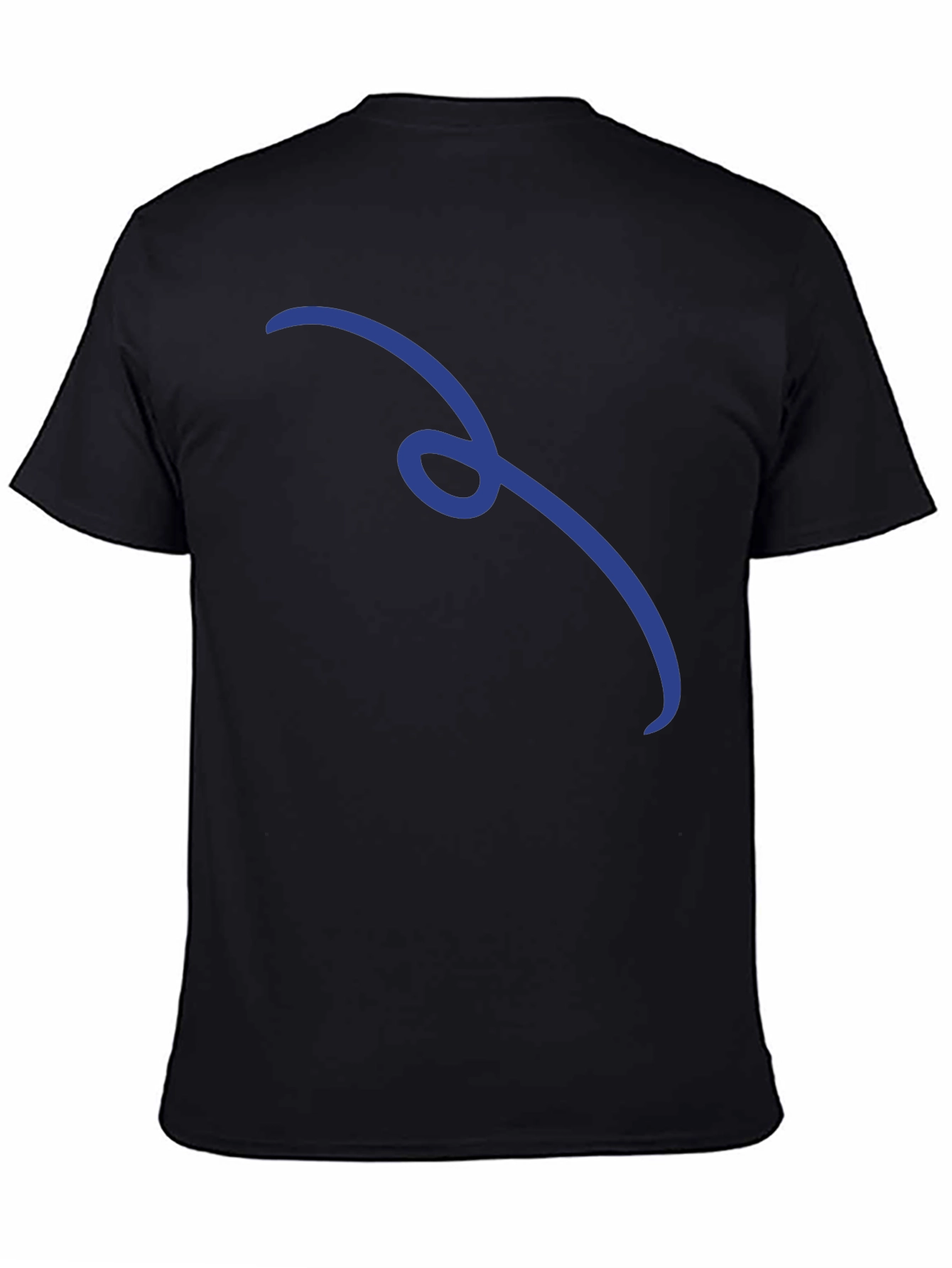 Minimalist Curve Black T-Shirt