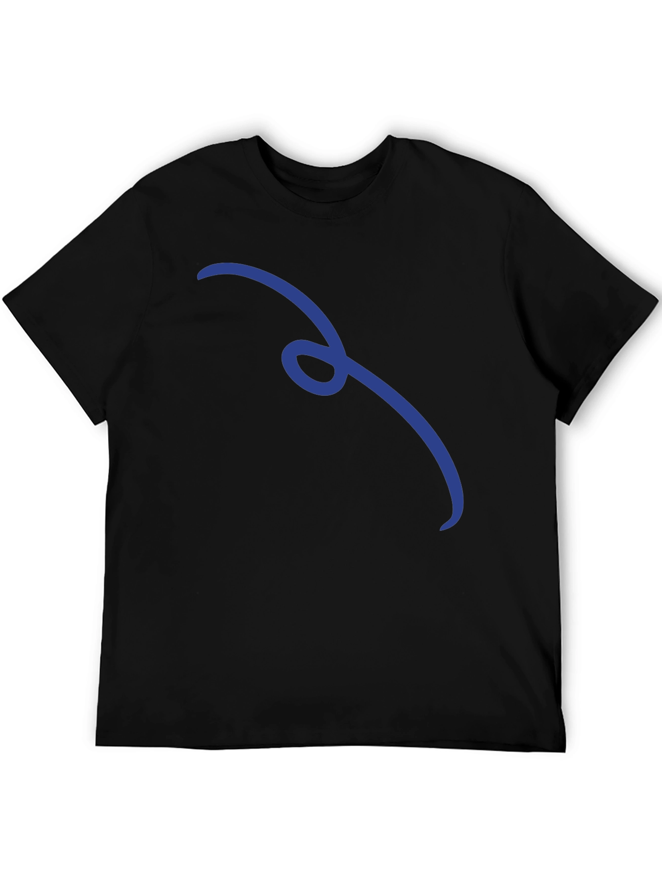 Minimalist Curve Black T-Shirt
