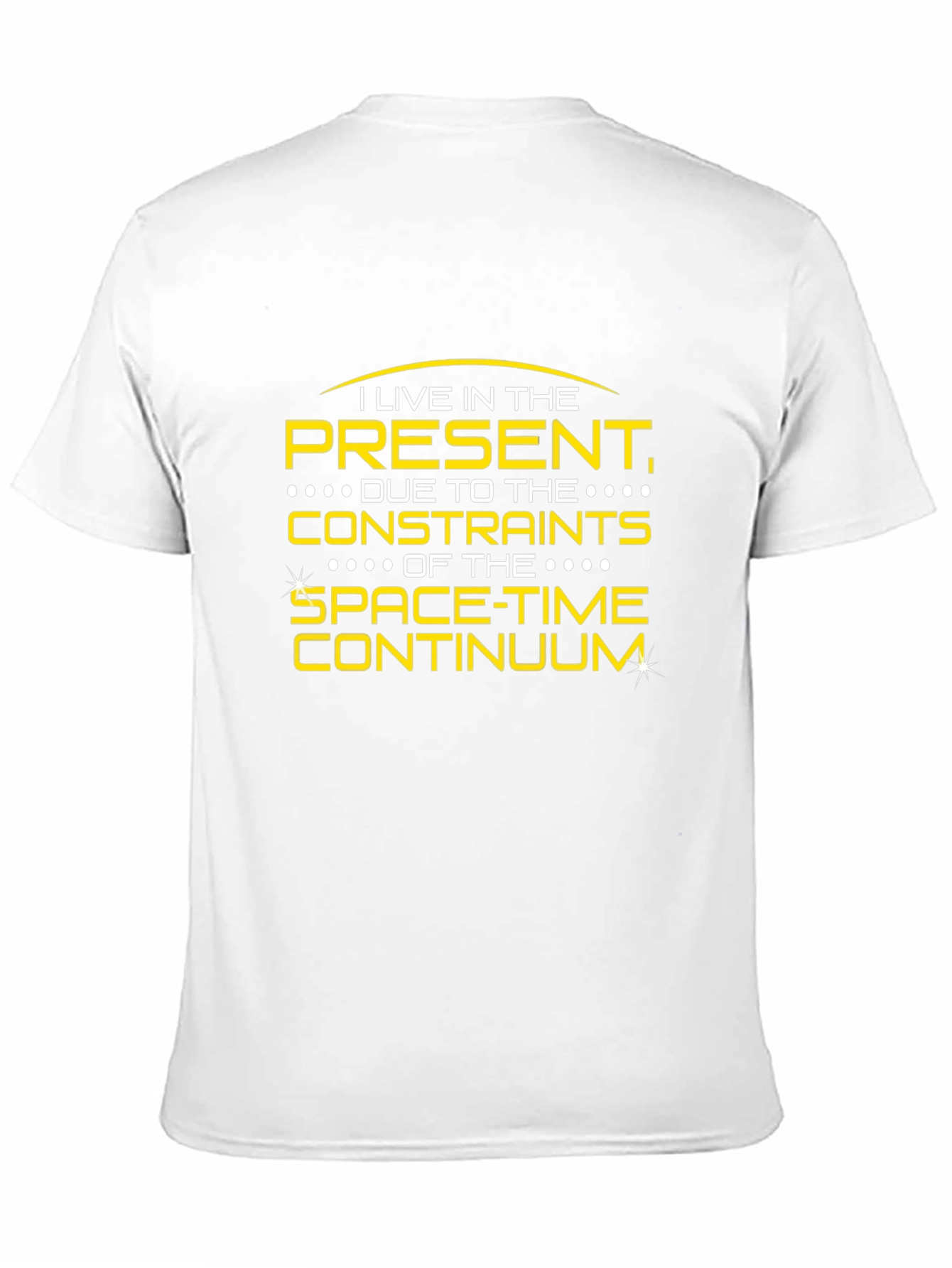 Present Spacetime Continuum Mens Black T-Shirt