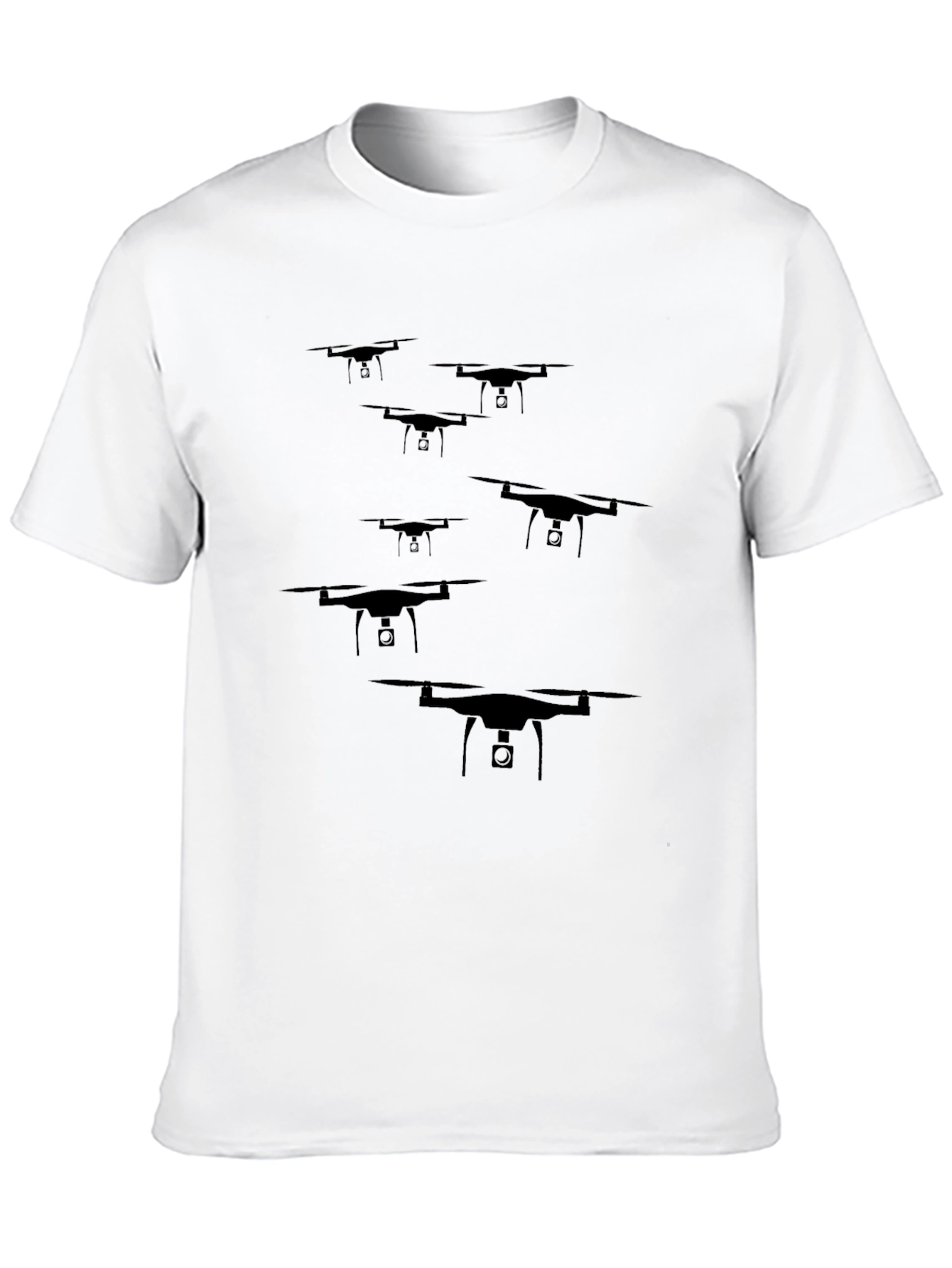 Drone Enthusiast Black T-Shirt - Unique Graphic Tee