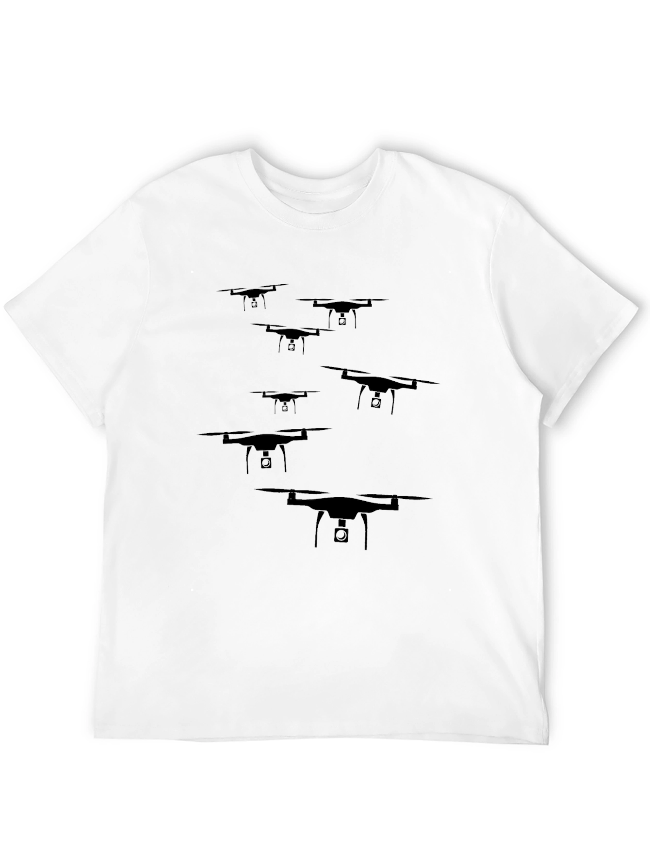 Drone Enthusiast Black T-Shirt - Unique Graphic Tee