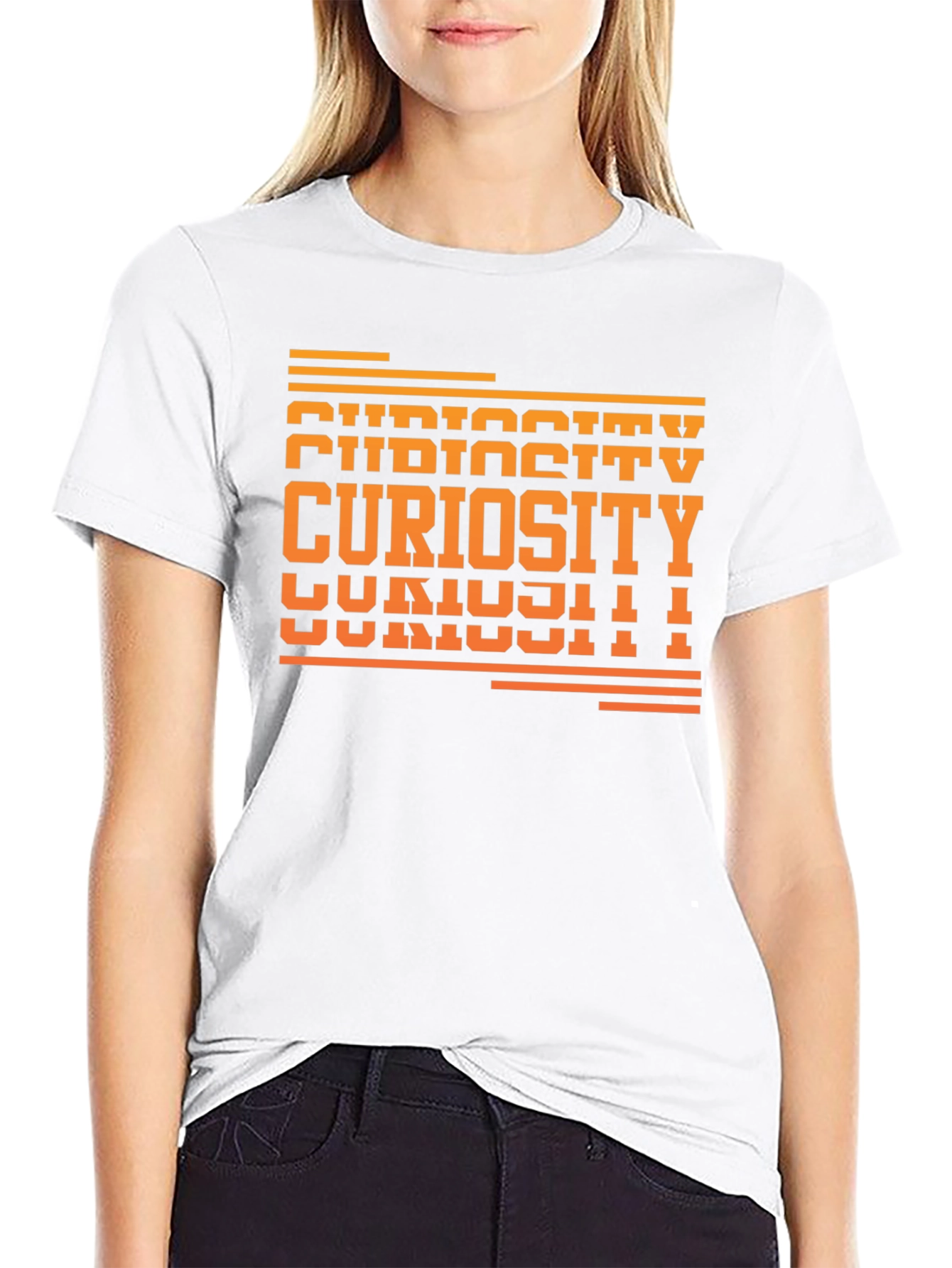 Curiosity Graphic Tee - Unisex Black T-Shirt