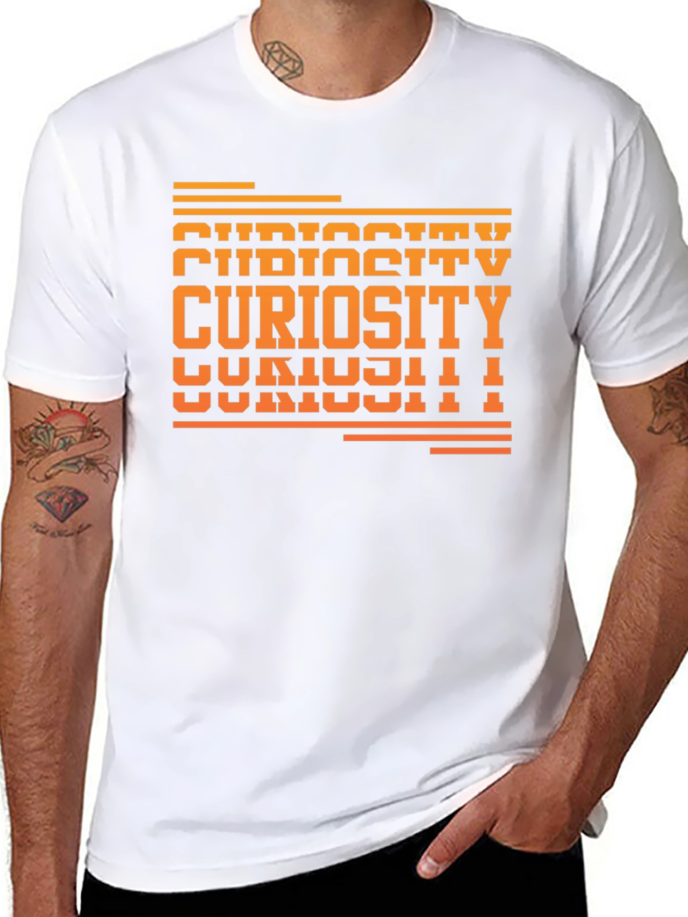 Curiosity Graphic Tee - Unisex Black T-Shirt