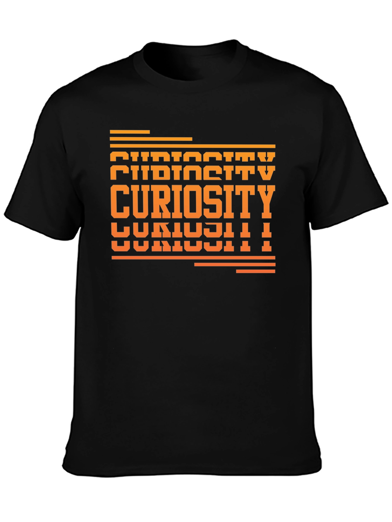 Curiosity Graphic Tee - Unisex Black T-Shirt