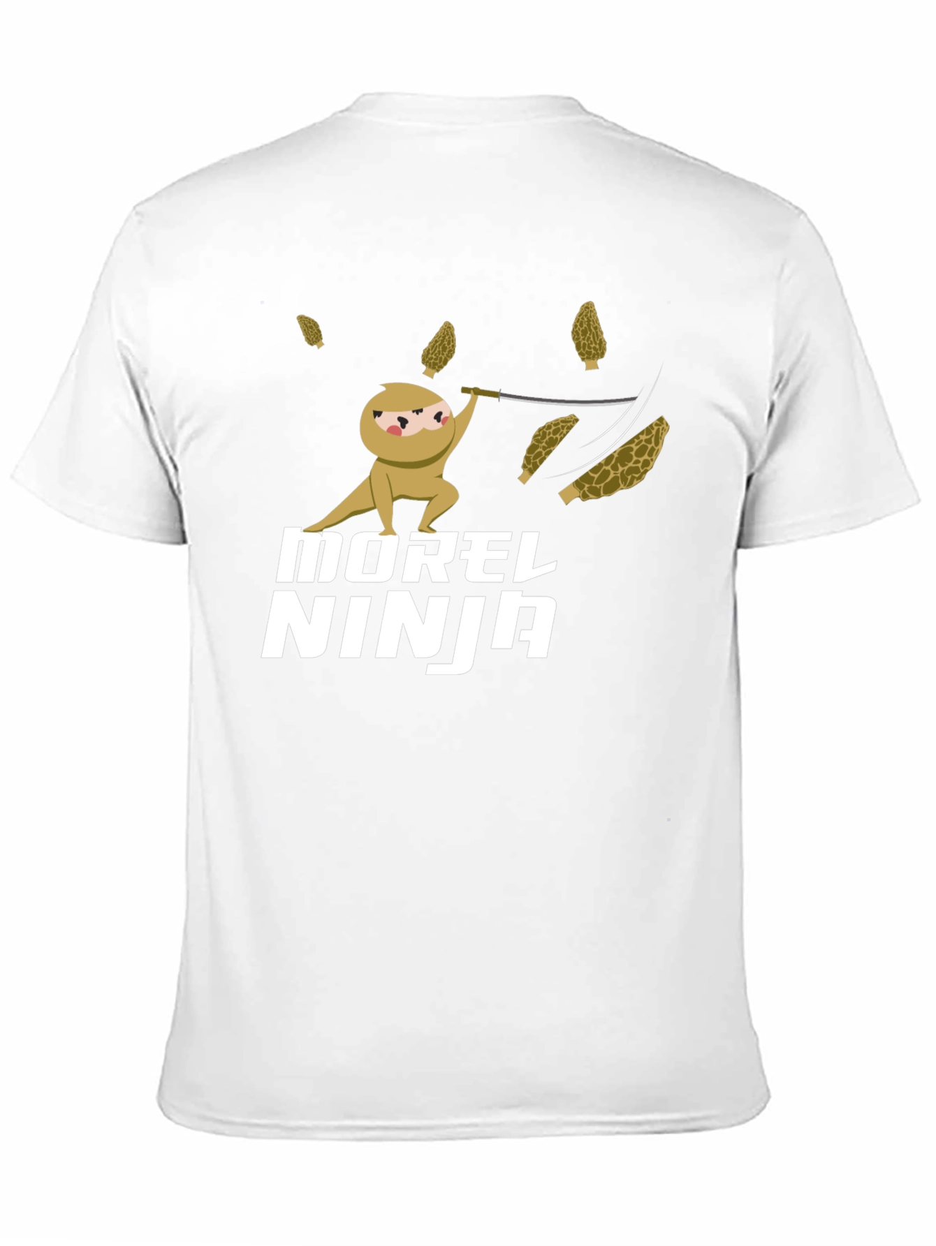 Morel Ninja T-Shirt - Funny Mushroom Hunter Tee