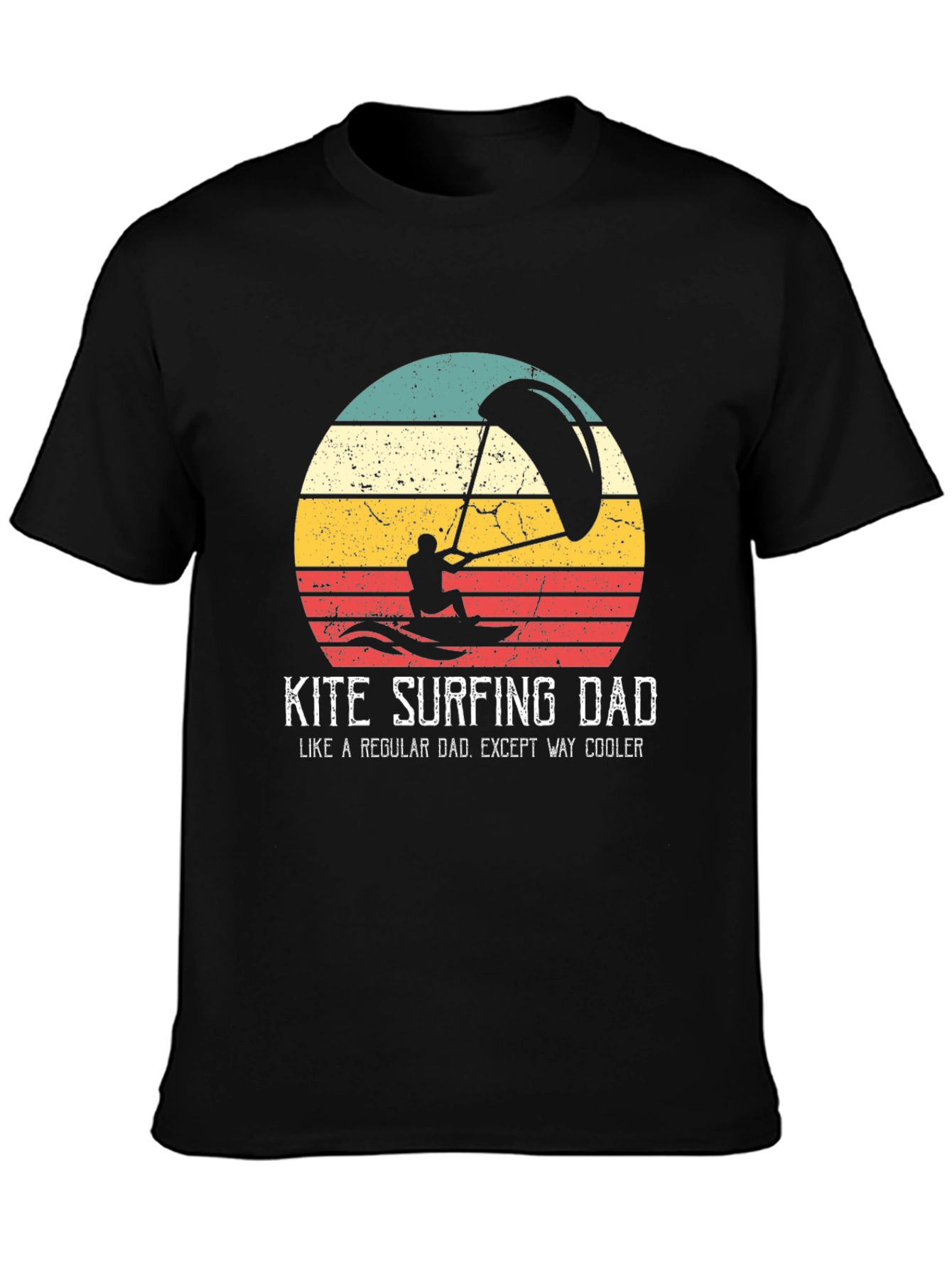 Kite Surfing Dad T-Shirt - Cool Dad Tee