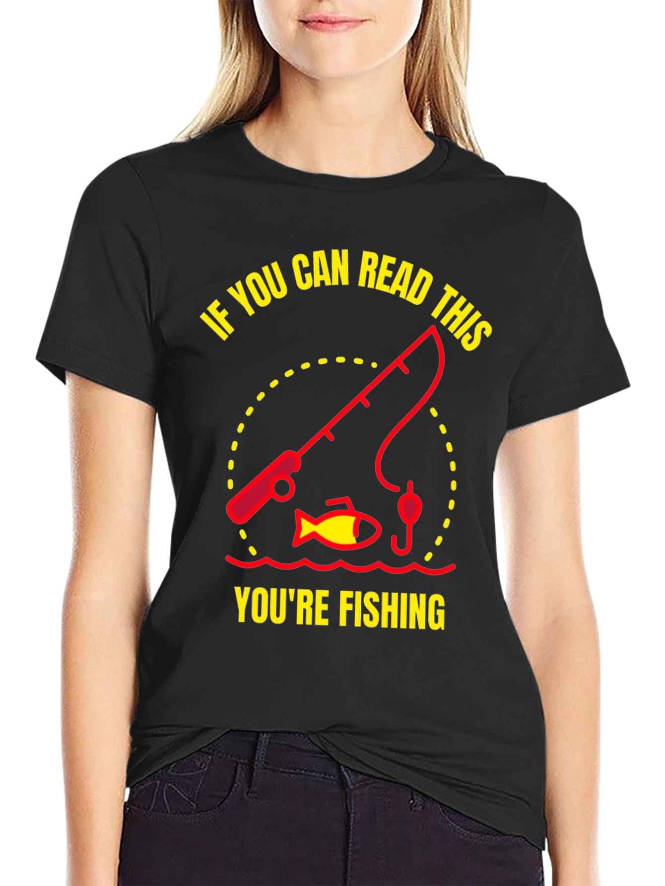 Fishing Graphic T-Shirt - Read This Youre Fishing!