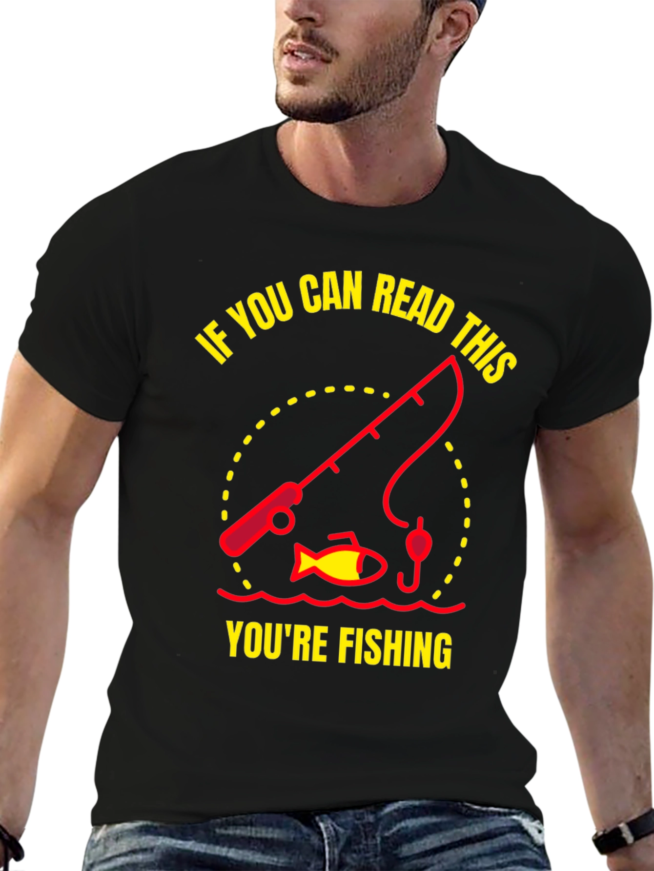 Fishing Graphic T-Shirt - Read This Youre Fishing!