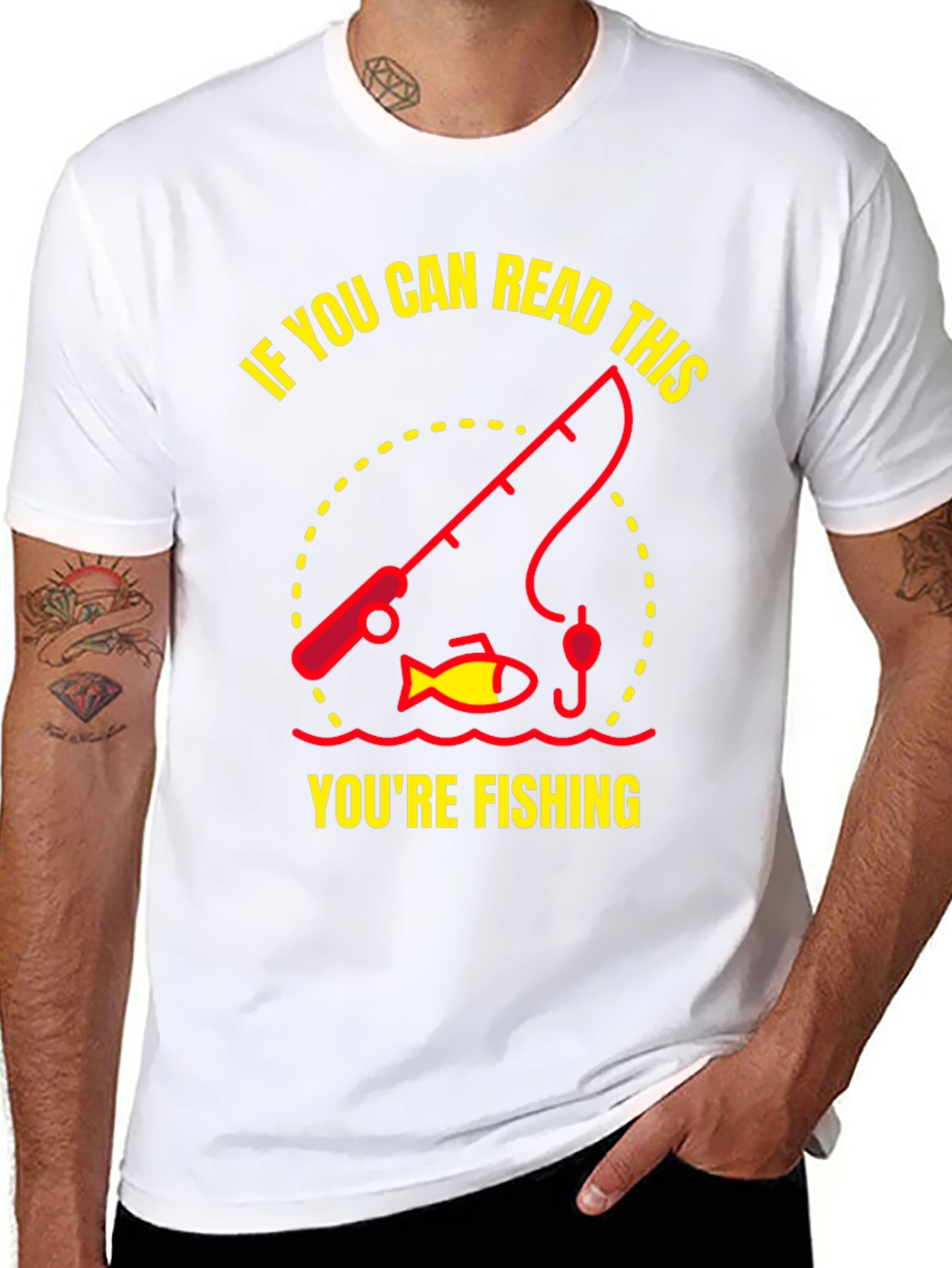 Fishing Graphic T-Shirt - Read This Youre Fishing!
