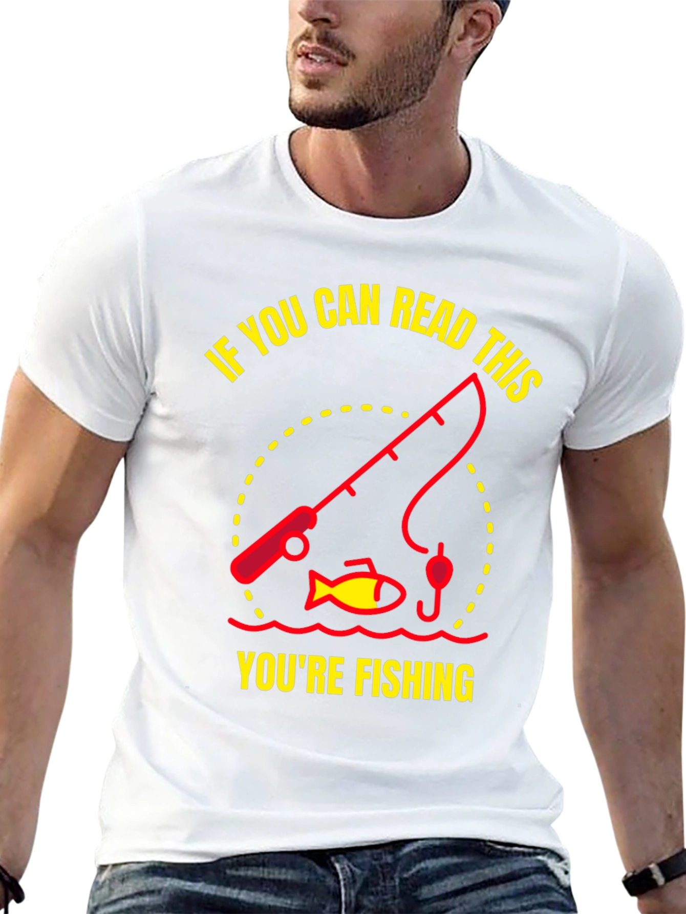 Fishing Graphic T-Shirt - Read This Youre Fishing!