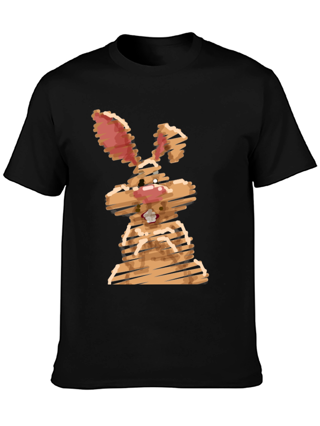 Cool Bunny Graphic Tee - Unisex Black Shirt