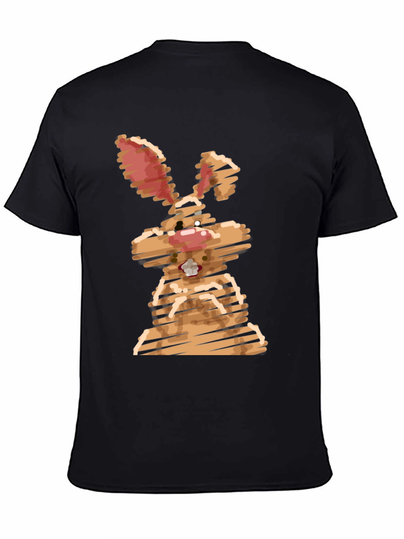 Cool Bunny Graphic Tee - Unisex Black Shirt