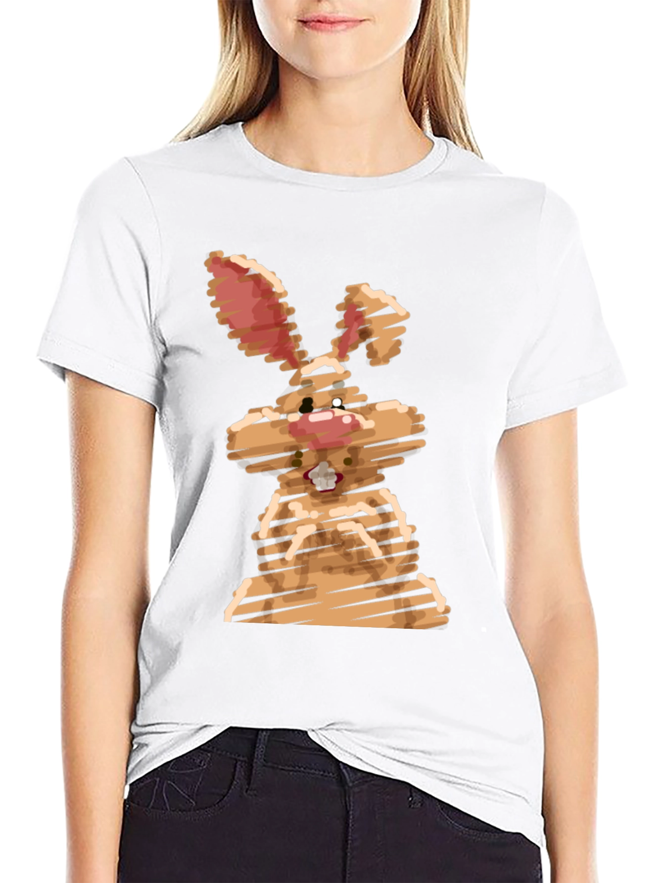 Cool Bunny Graphic Tee - Unisex Black Shirt