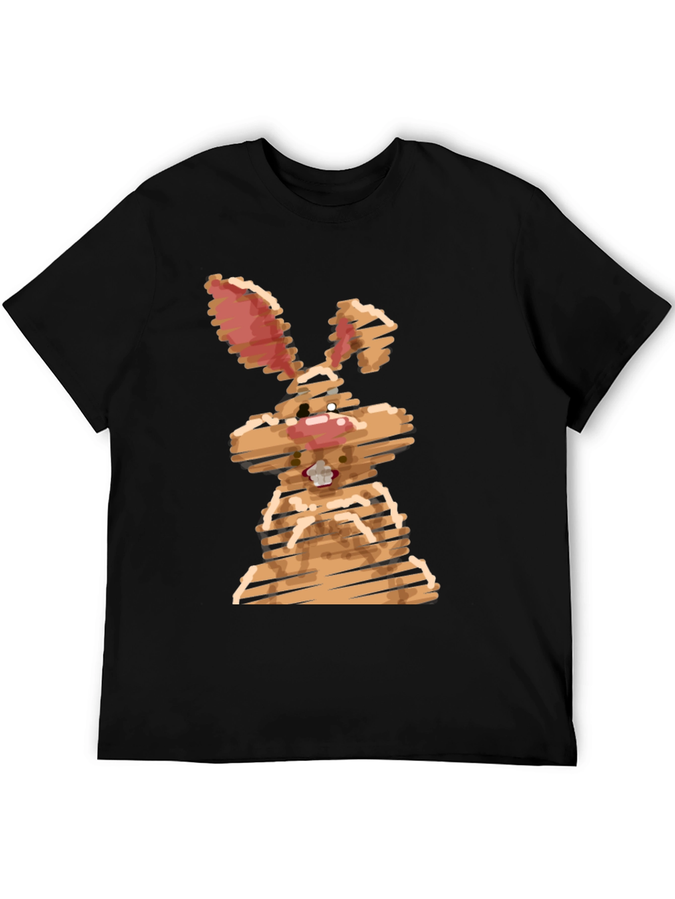 Cool Bunny Graphic Tee - Unisex Black Shirt