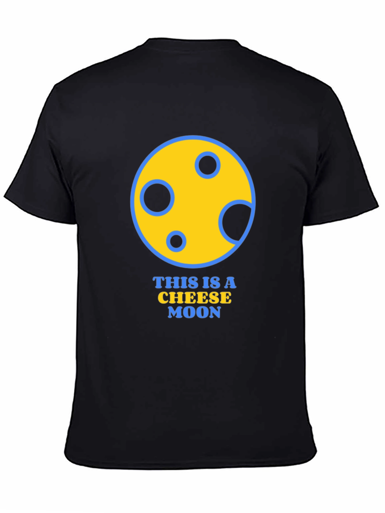 Cheese Moon Graphic T-Shirt - Funny Novelty Tee