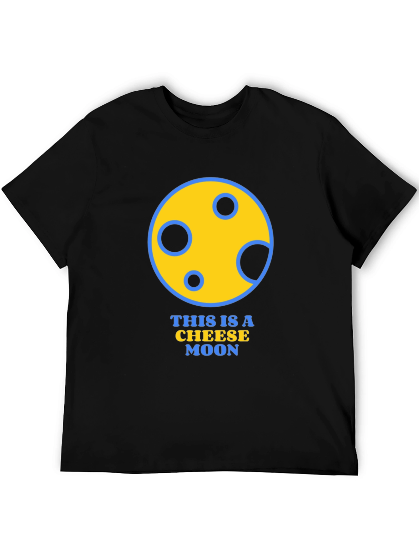 Cheese Moon Graphic T-Shirt - Funny Novelty Tee