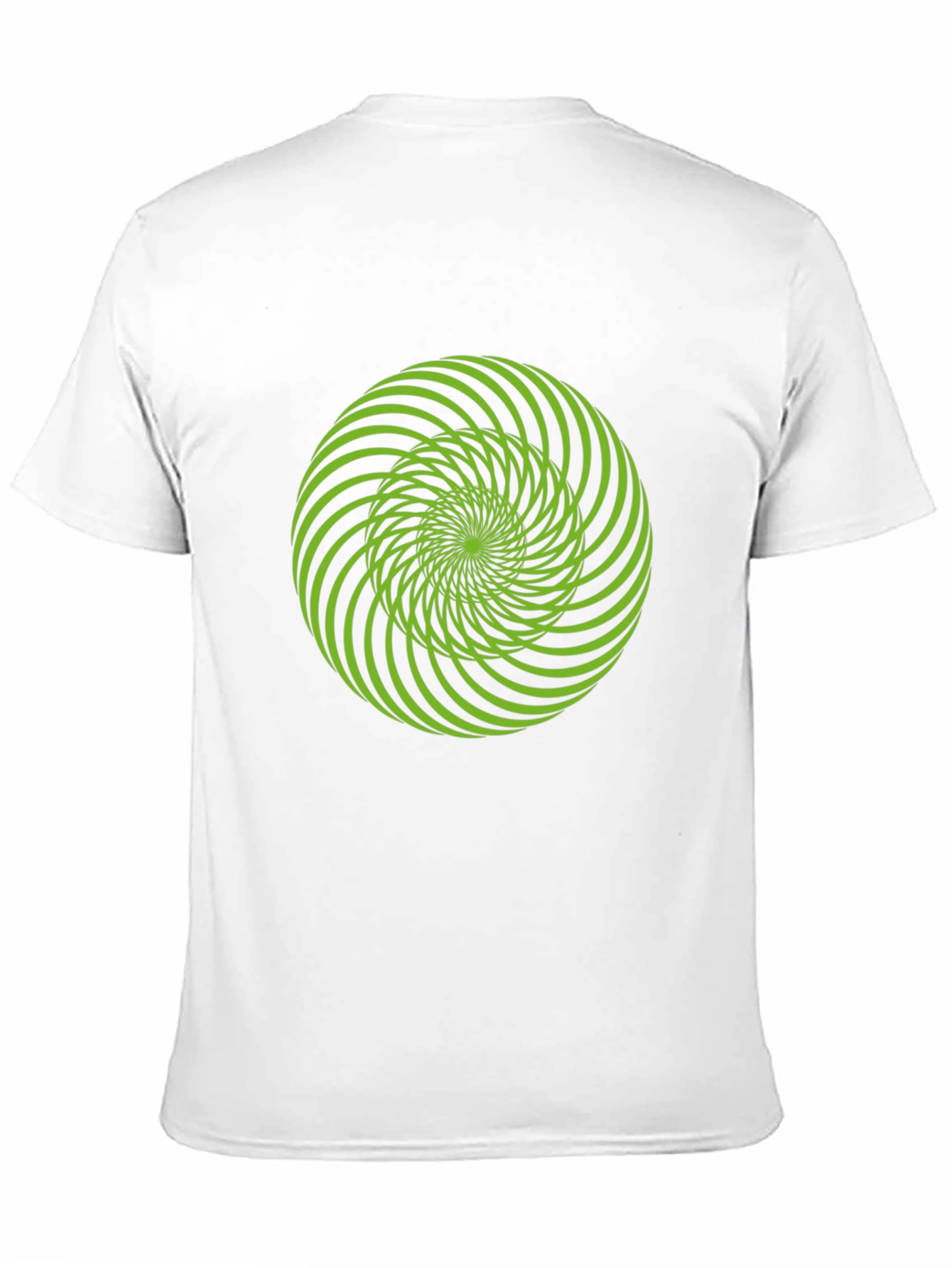 Hypnotic Swirl Graphic Tee - Black Cotton T-Shirt