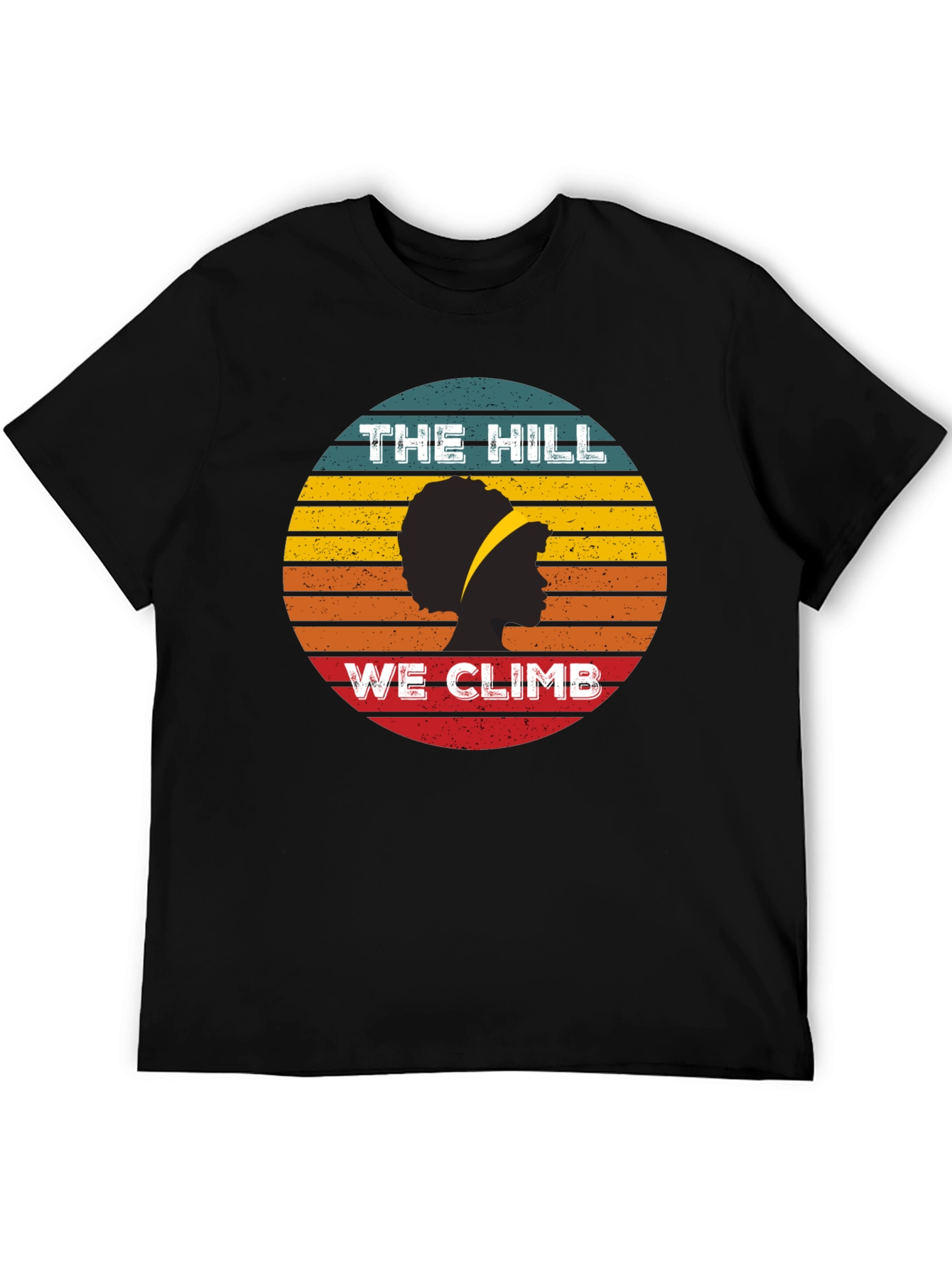 The Hill We Climb T-Shirt - Retro Sunset Design