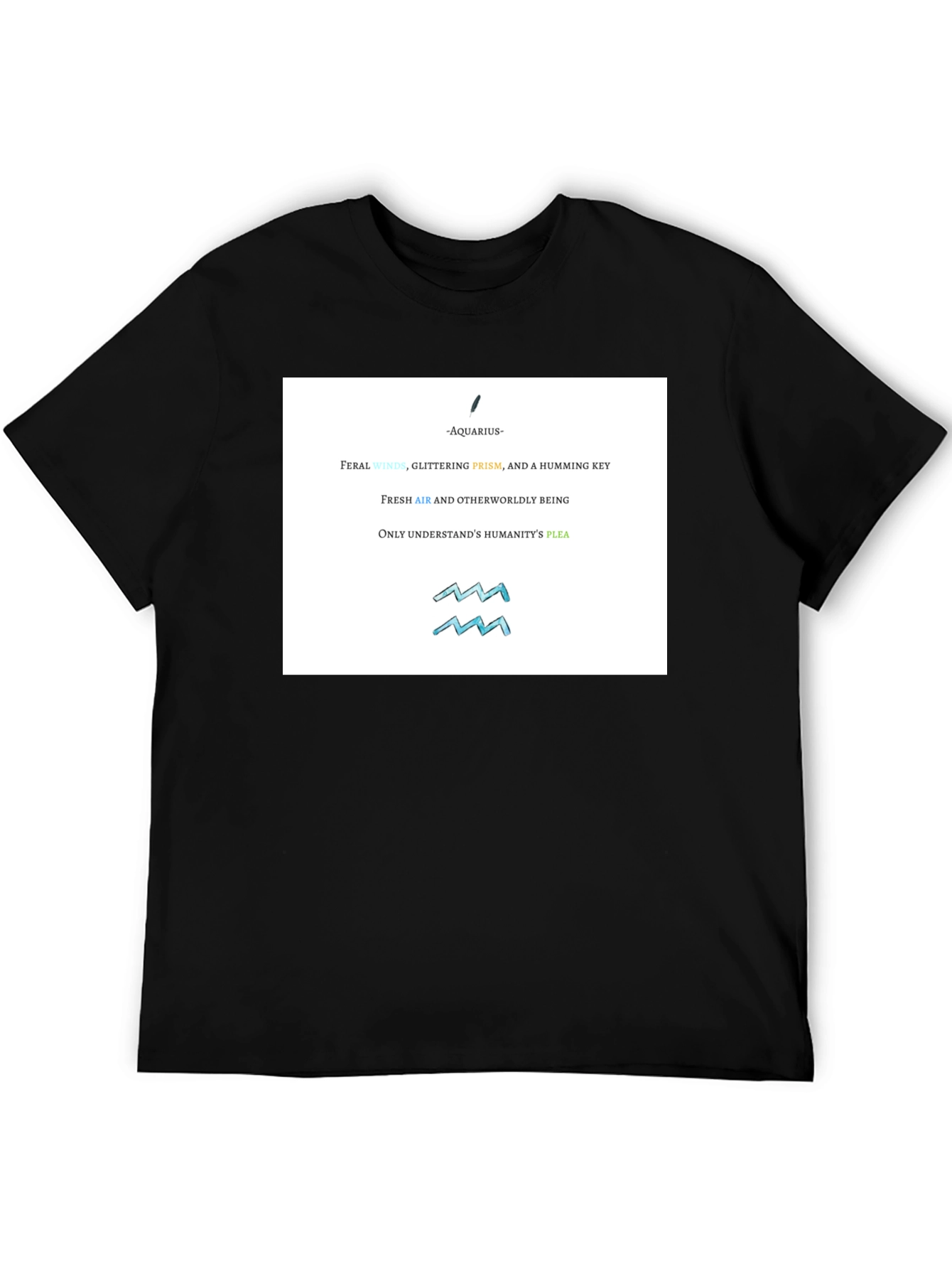 Aquarius Zodiac Graphic T-Shirt