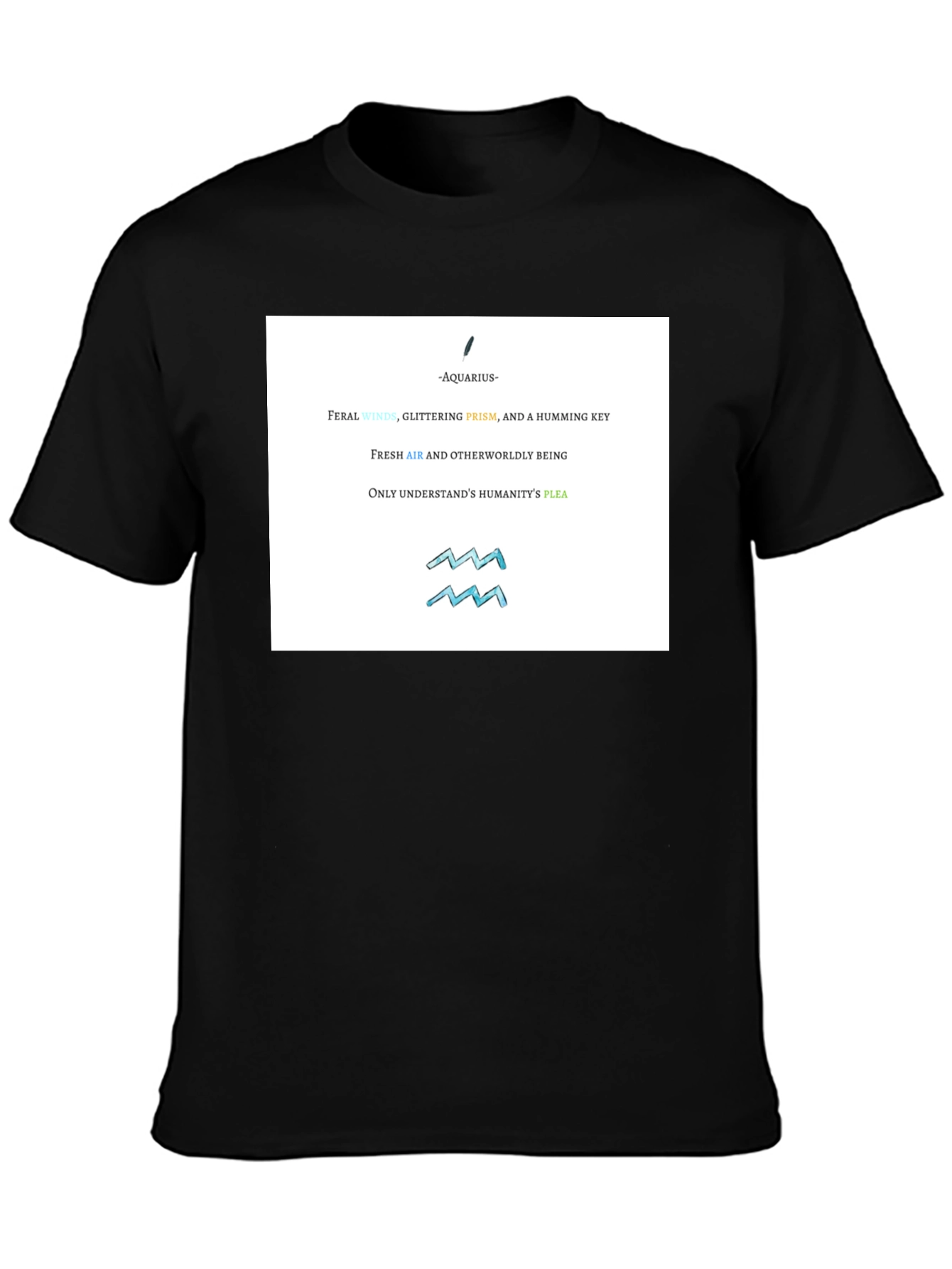 Aquarius Zodiac Graphic T-Shirt