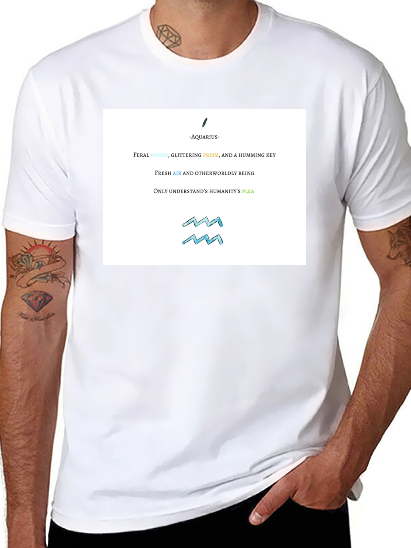 Aquarius Zodiac Graphic T-Shirt