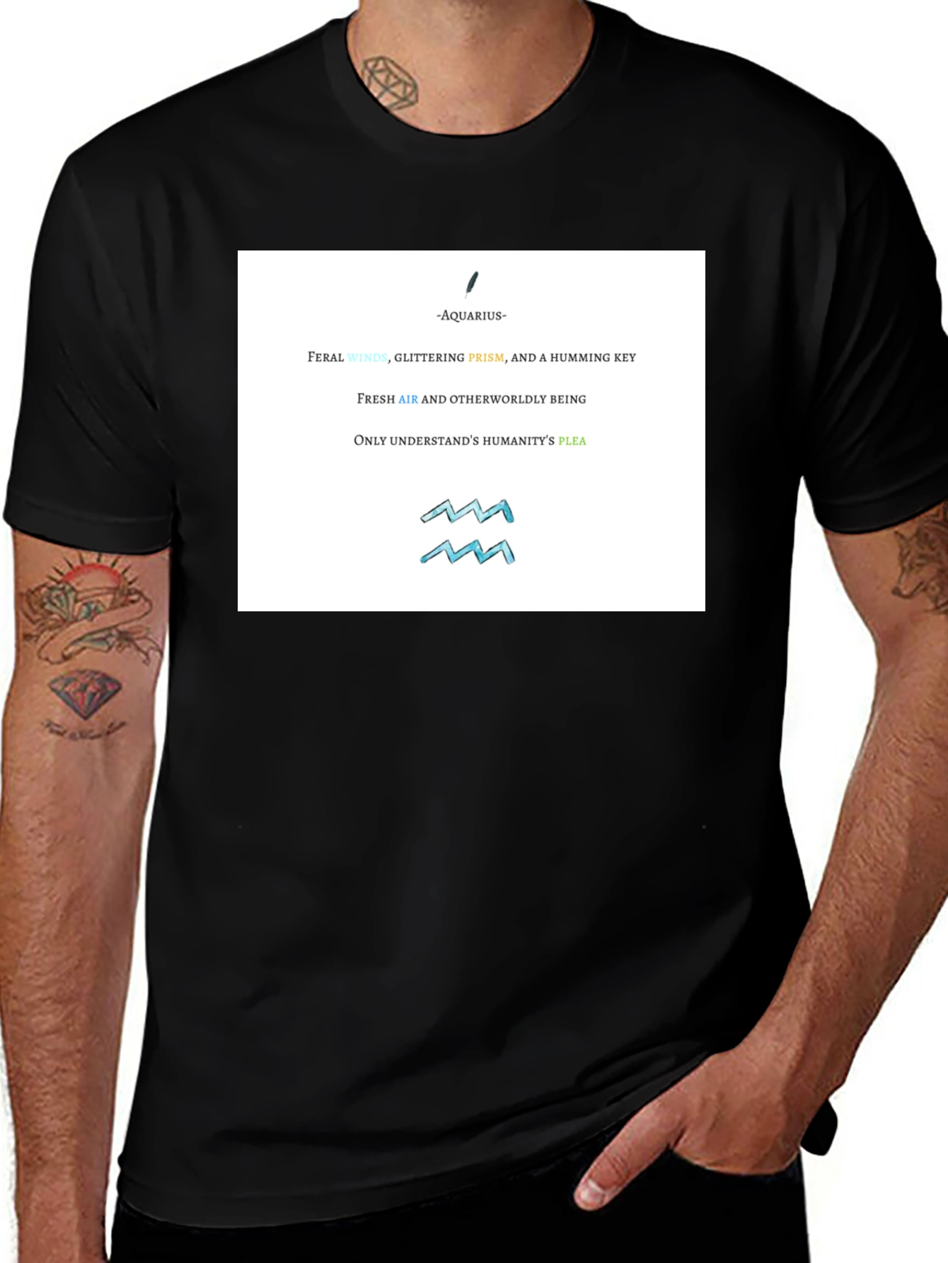 Aquarius Zodiac Graphic T-Shirt
