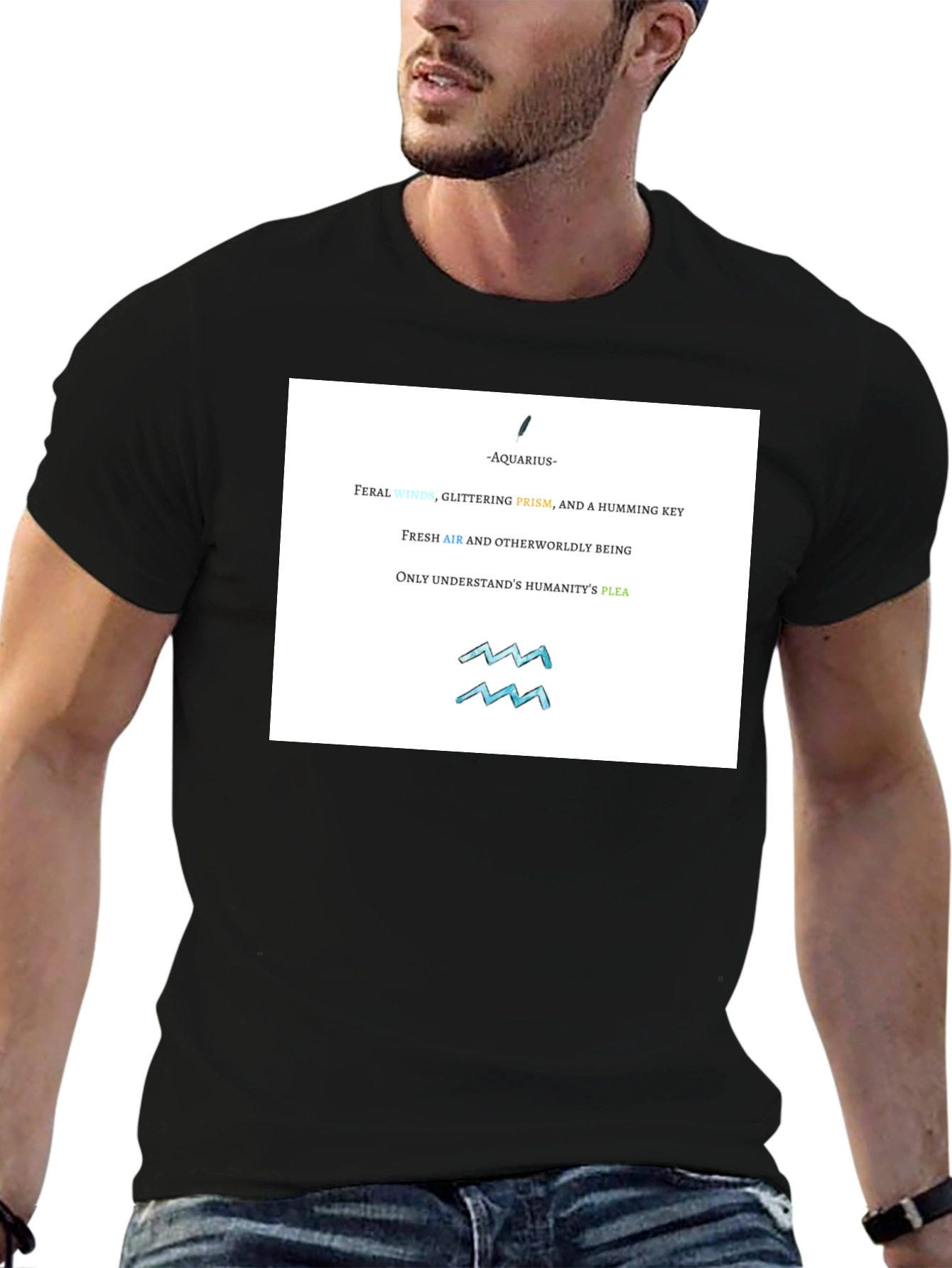 Aquarius Zodiac Graphic T-Shirt