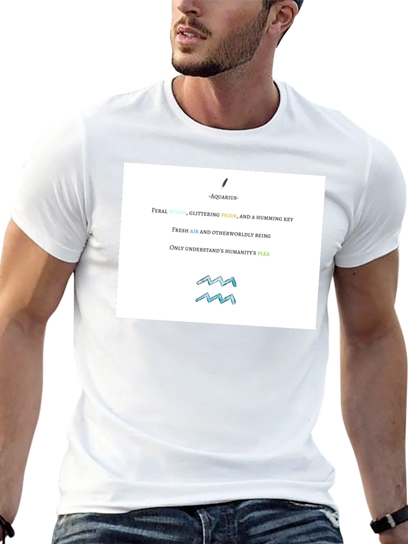 Aquarius Zodiac Graphic T-Shirt