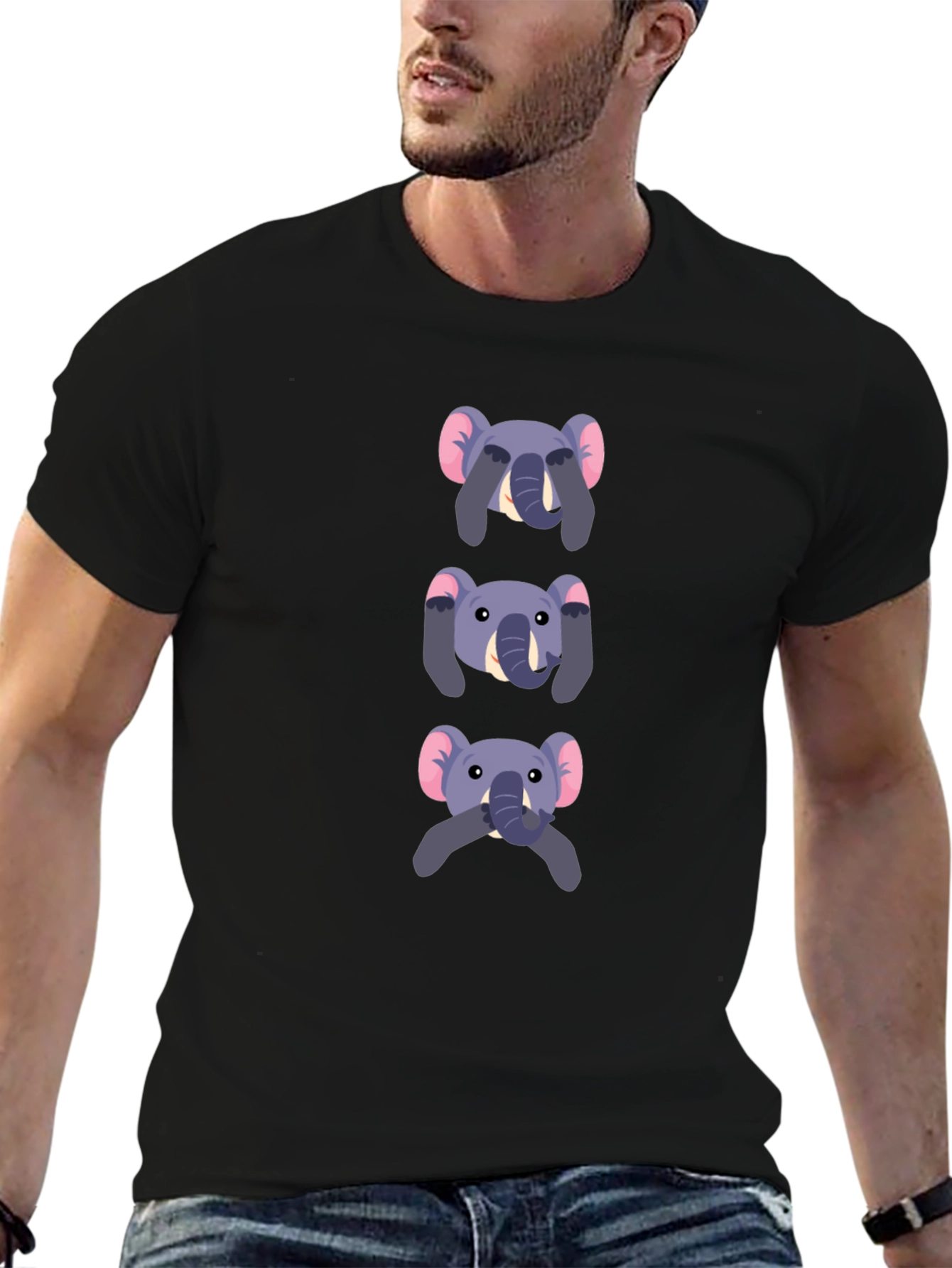 Elephant See No Evil Graphic T-Shirt