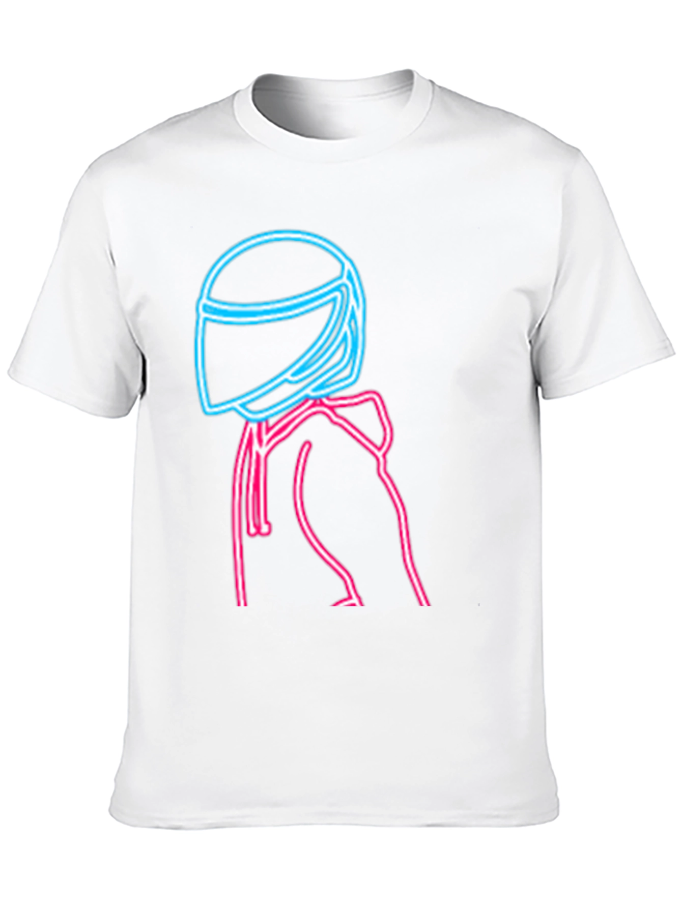 Neon Rider Graphic T-Shirt - Black