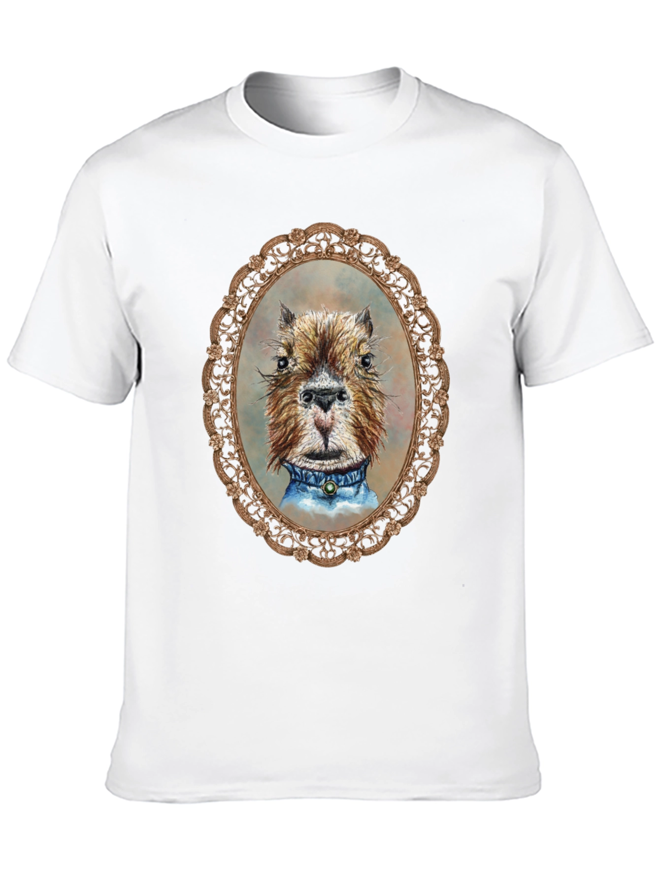 Capybara Portrait T-Shirt - Unique Animal Tee