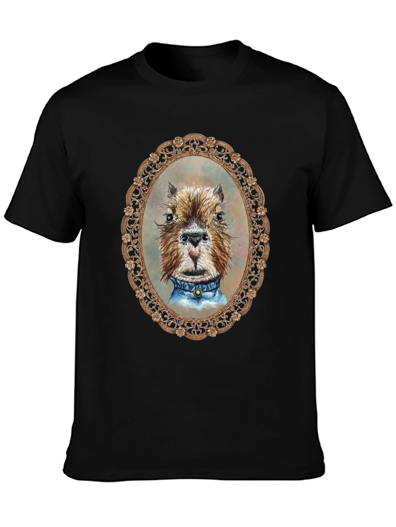 Capybara Portrait T-Shirt - Unique Animal Tee