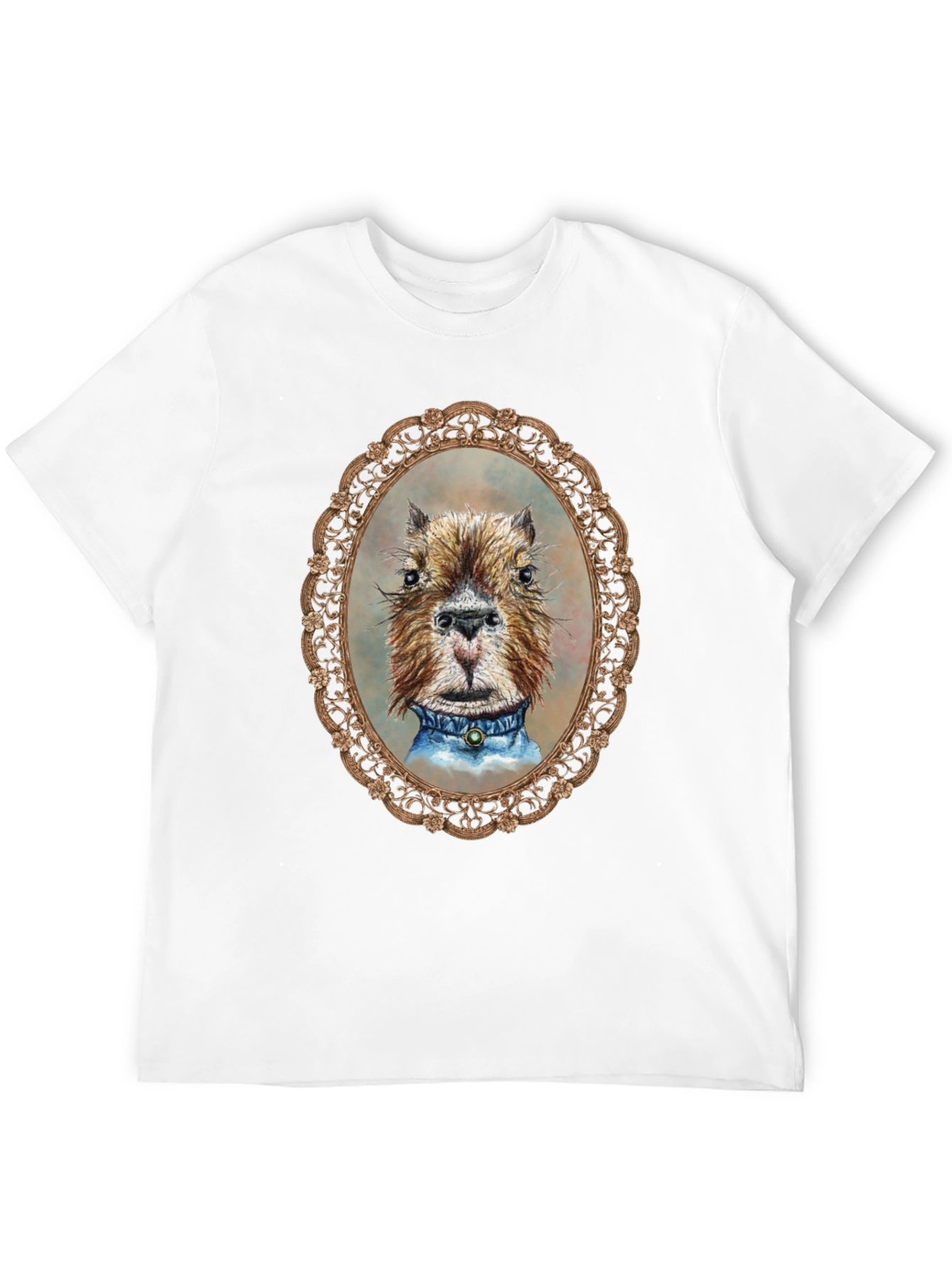 Capybara Portrait T-Shirt - Unique Animal Tee