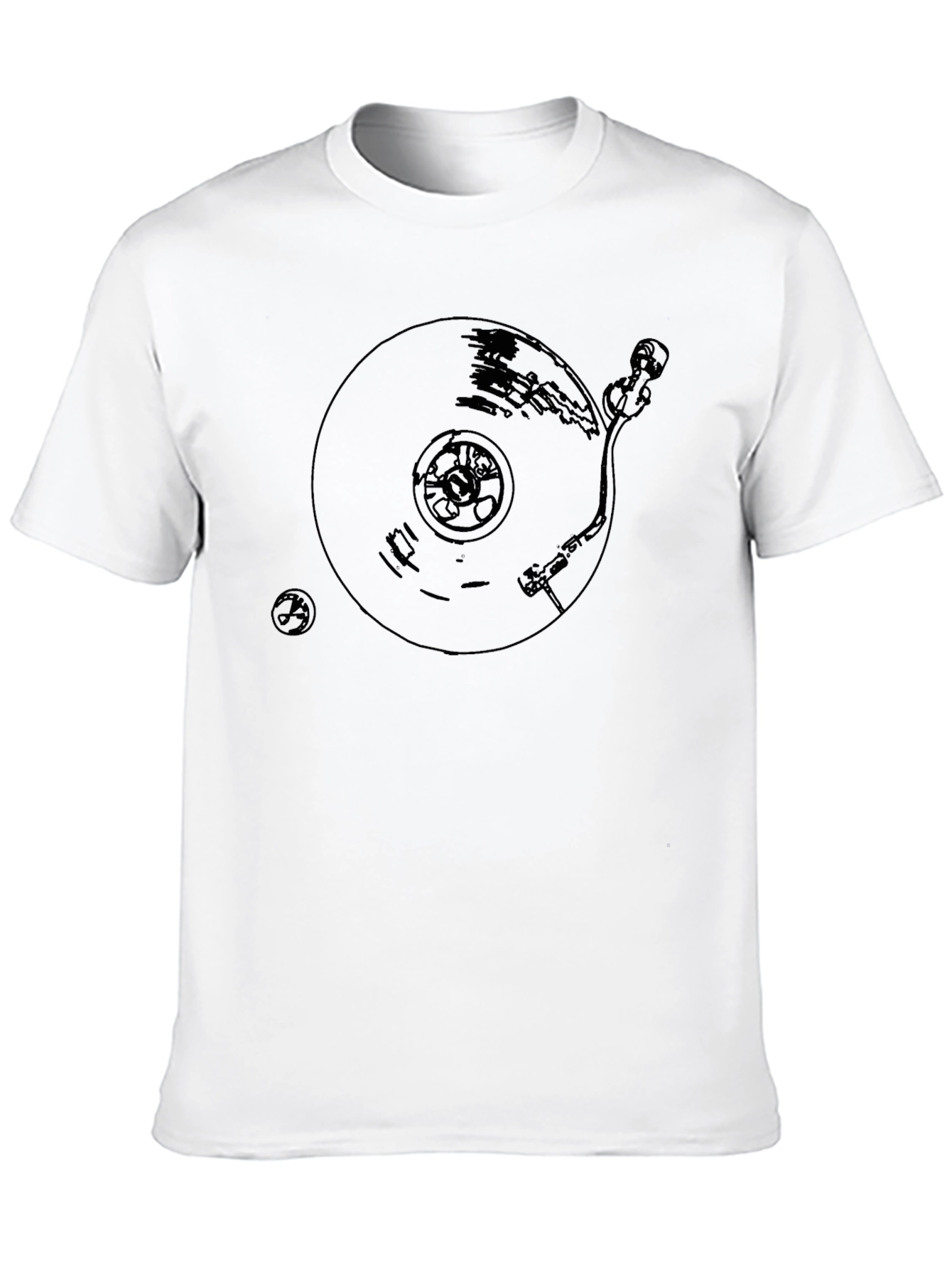 Turntable Graphic Tee - DJ Music Lover T-Shirt