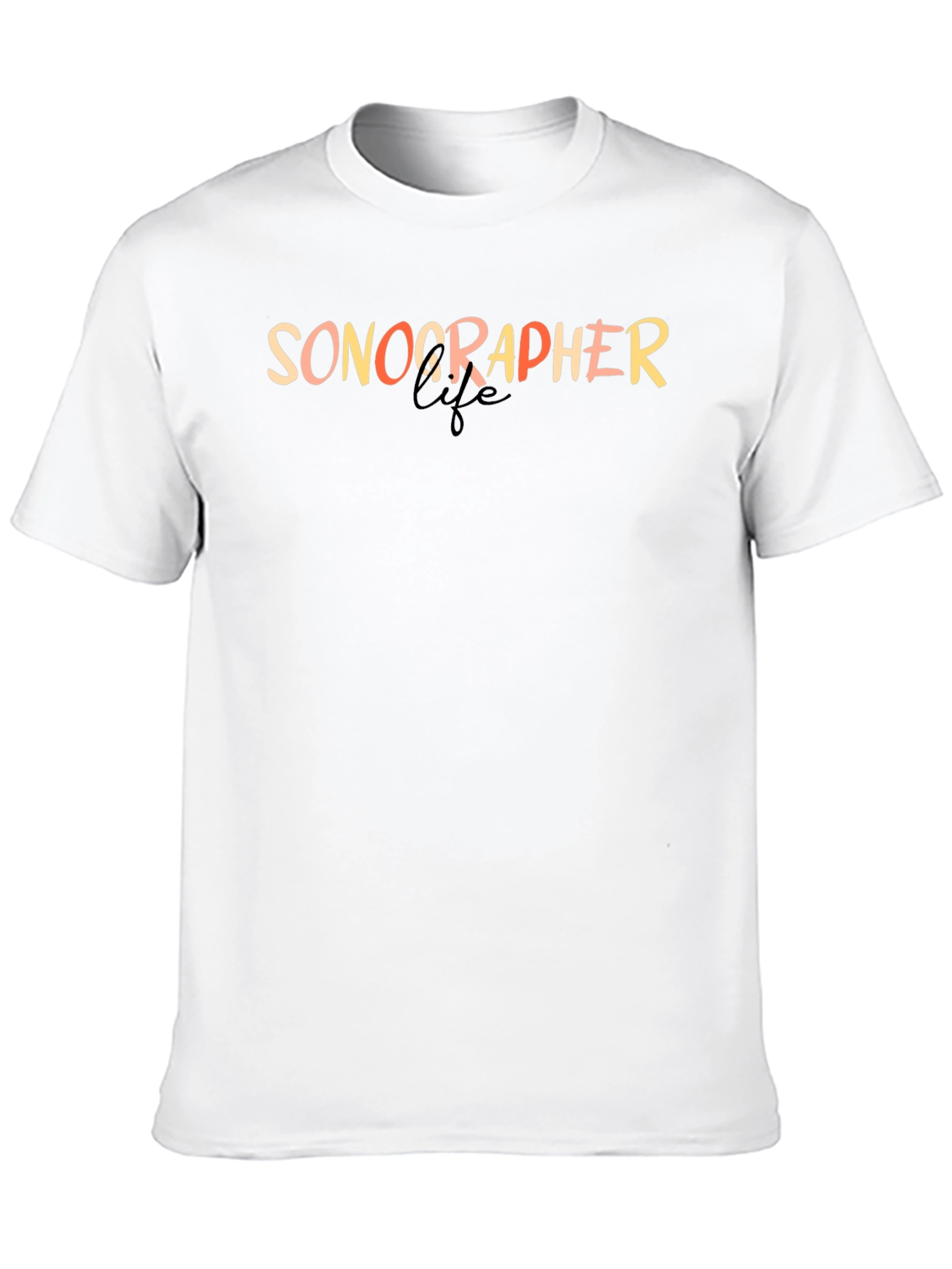 Sonographer Life Black Graphic Tee