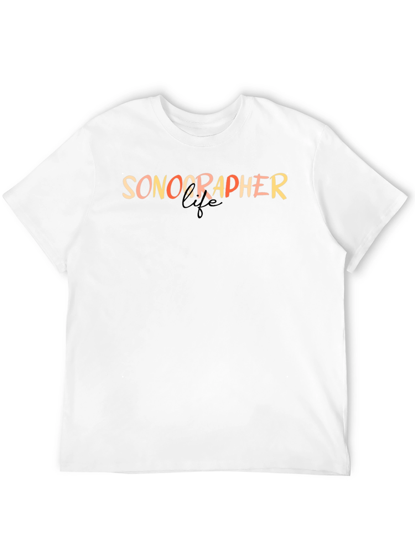 Sonographer Life Black Graphic Tee