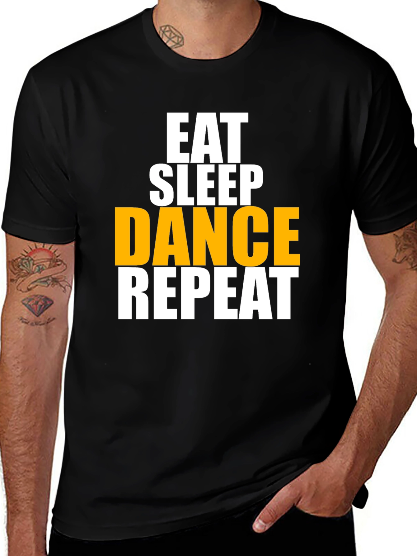 Eat Sleep Dance Repeat Graphic T-Shirt
