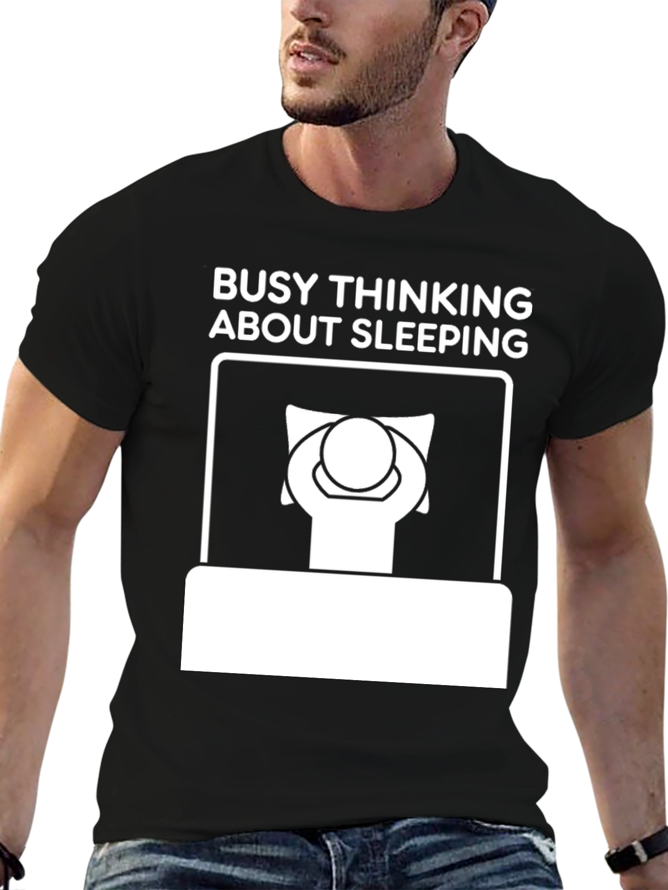 Busy Thinking About Sleeping Graphic Tee