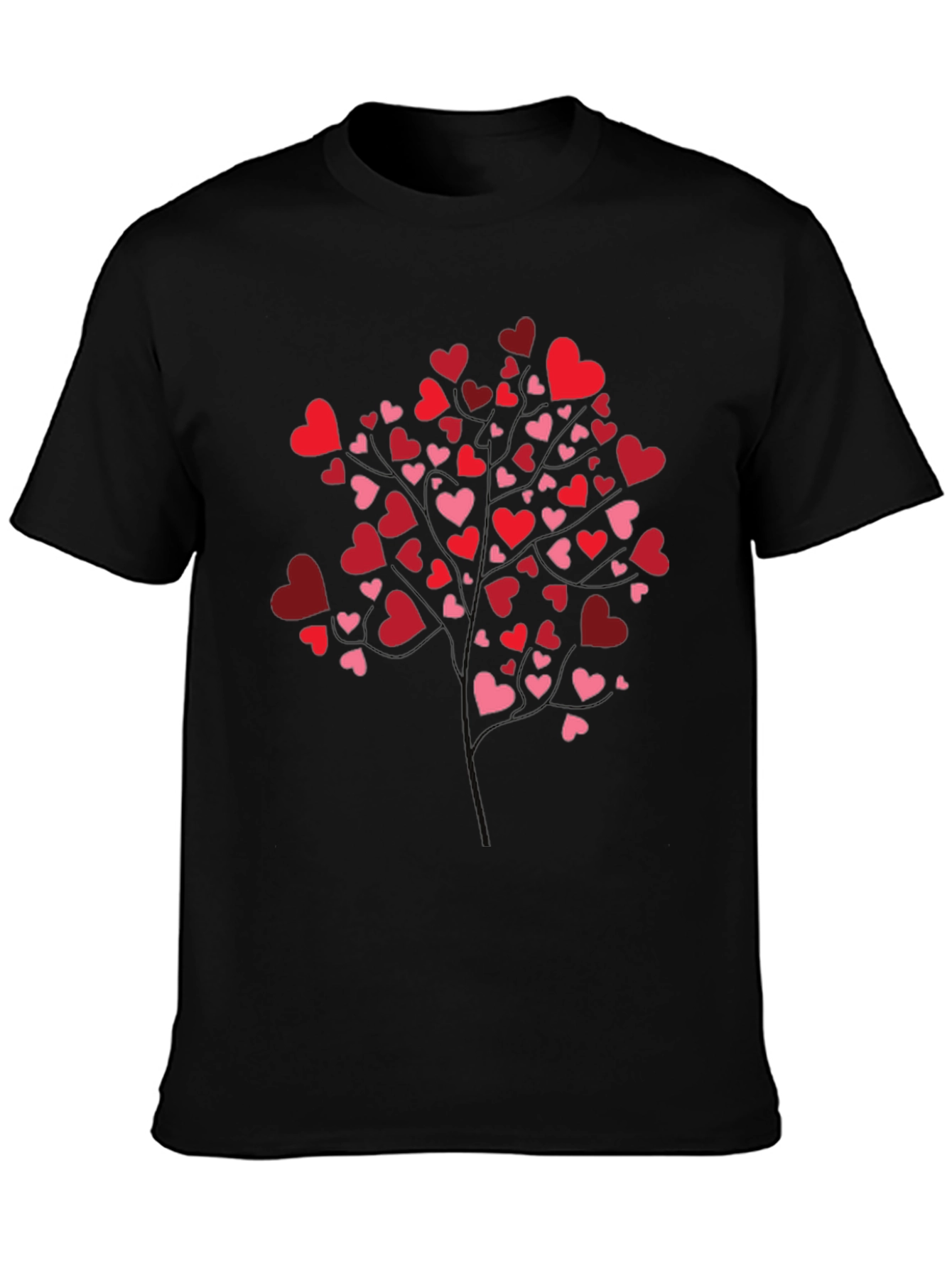 Heart Tree Graphic Tee - Black