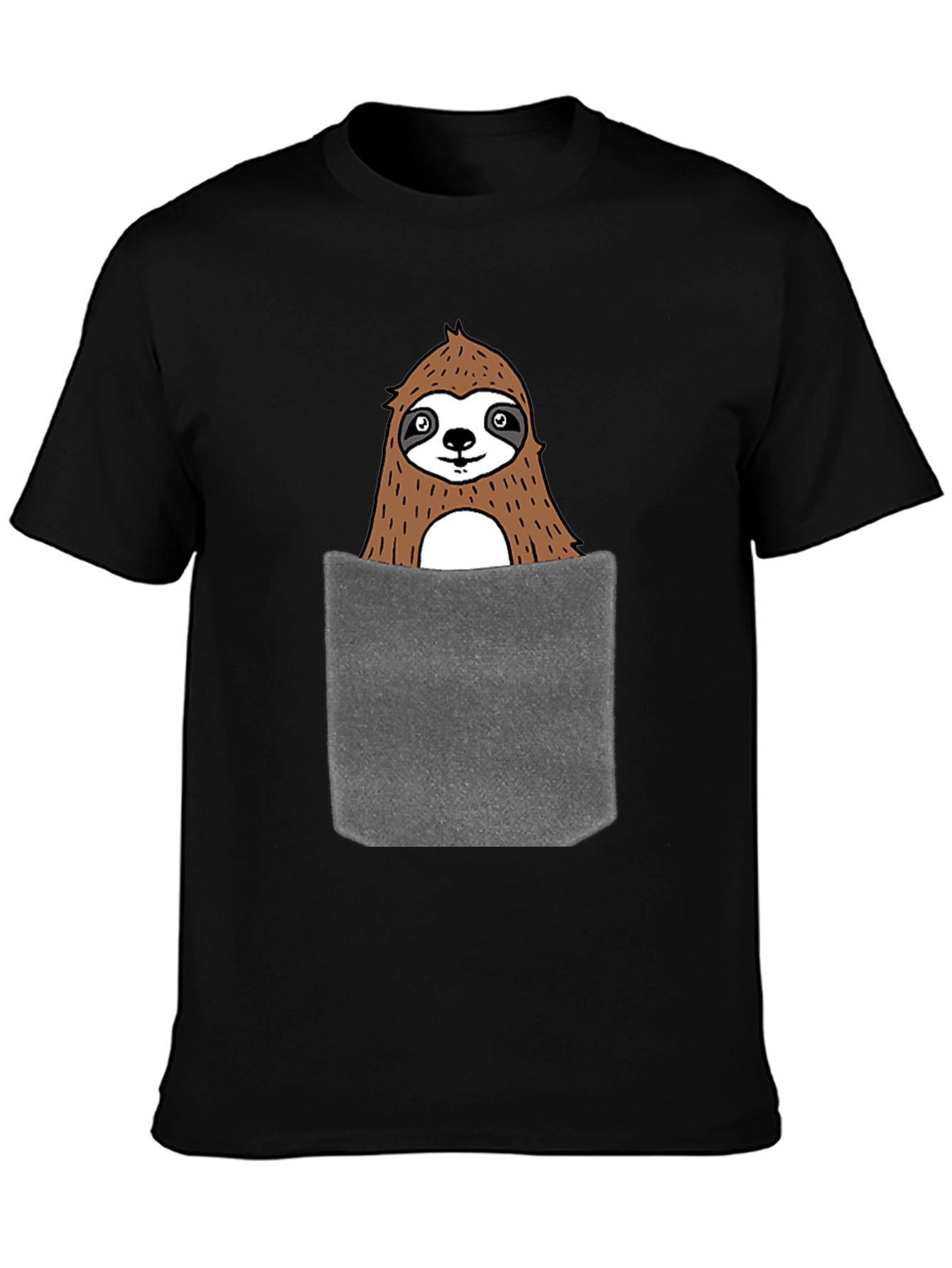 Sloth Pocket T-Shirt - Novelty Graphic Tee